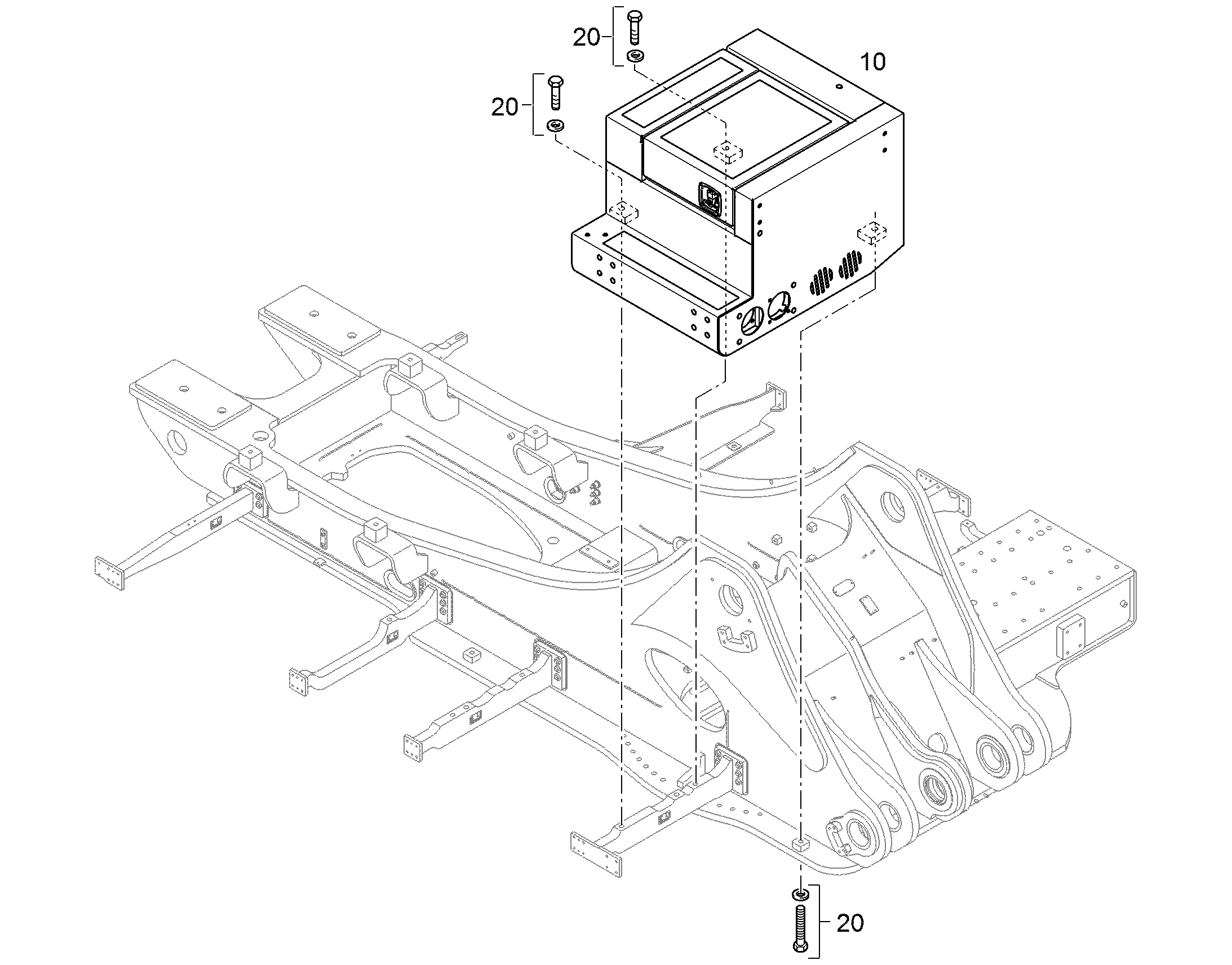 ЯЩИК 12407600 LIEBHERR