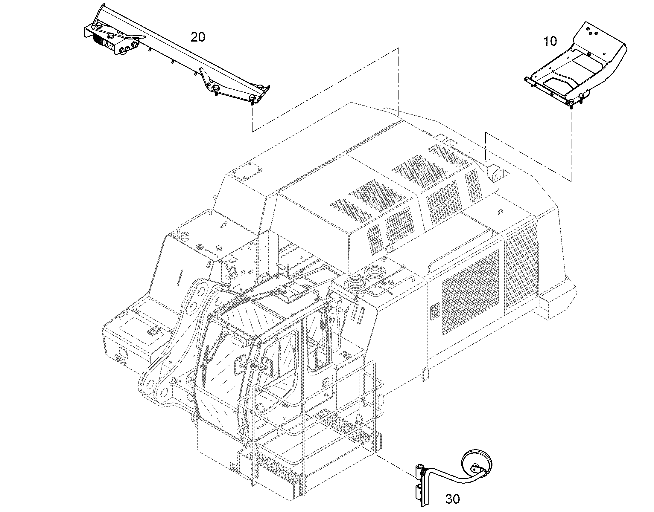 ЗЕРКАЛО ВНЕШНЕЕ В СБОРЕ 12479888 LIEBHERR
