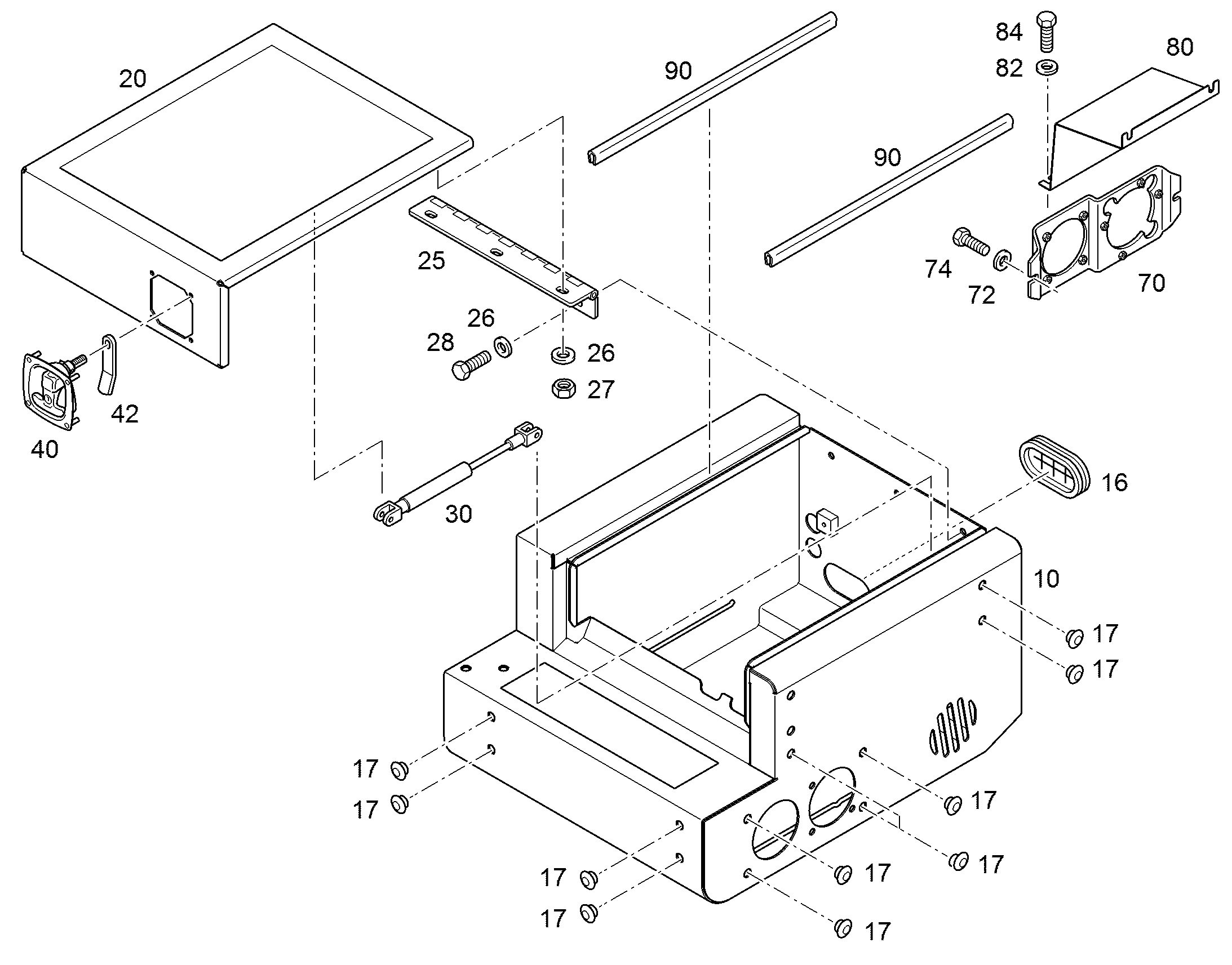 ЯЩИК 12478661 LIEBHERR