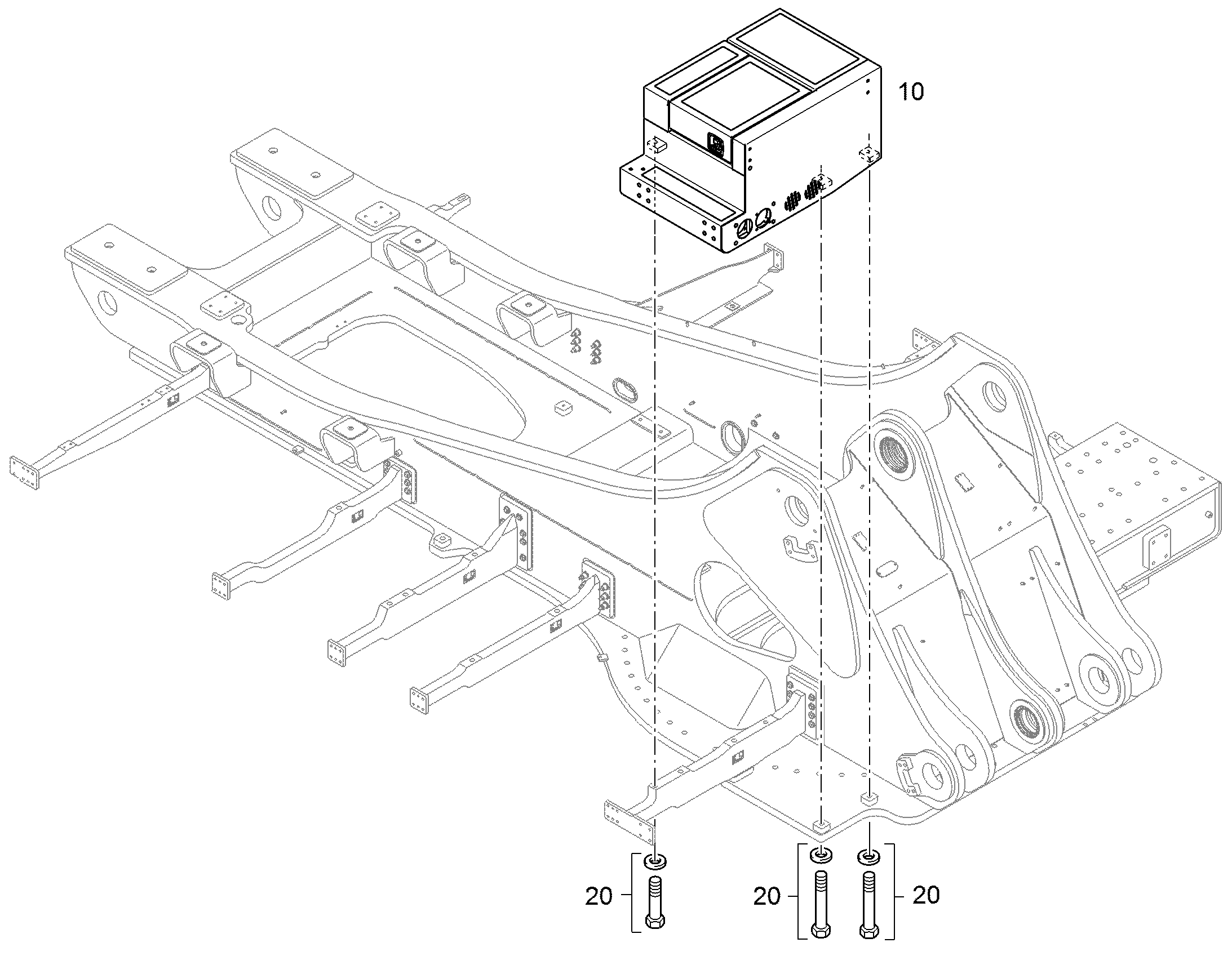 ЯЩИК 12429772 LIEBHERR