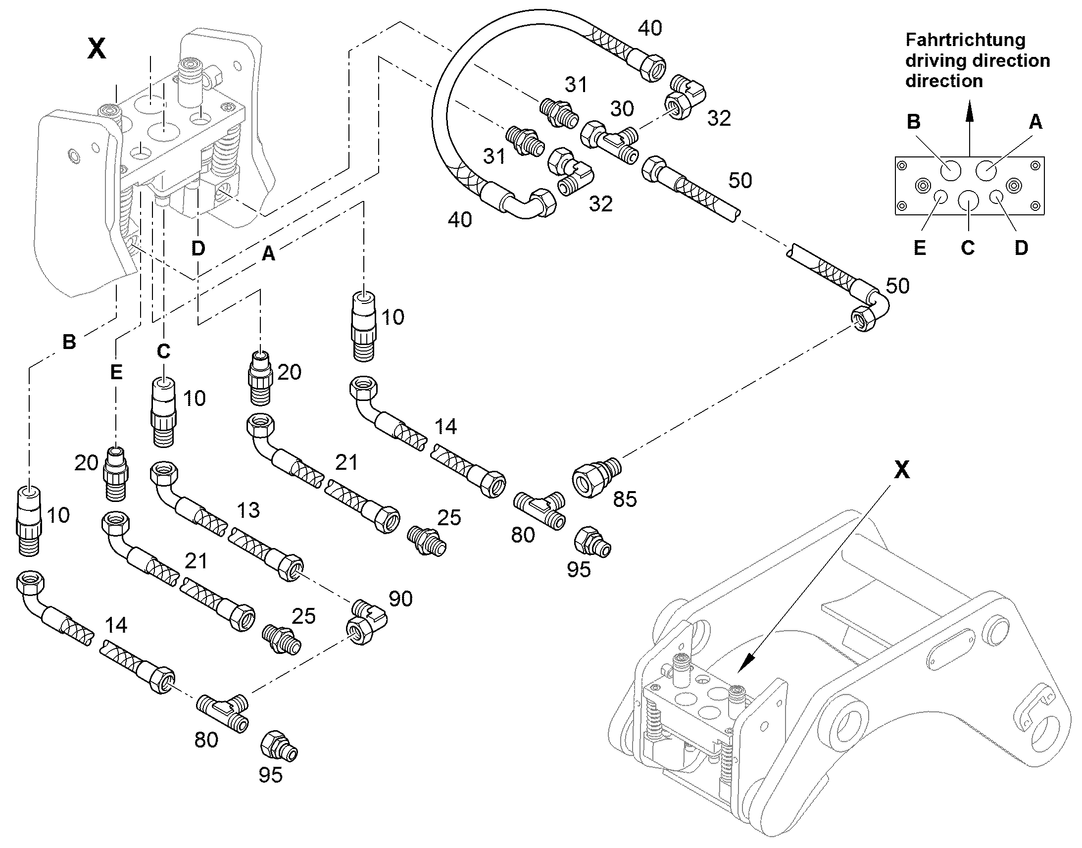 ШЛАНГ 6X305 10285717 LIEBHERR