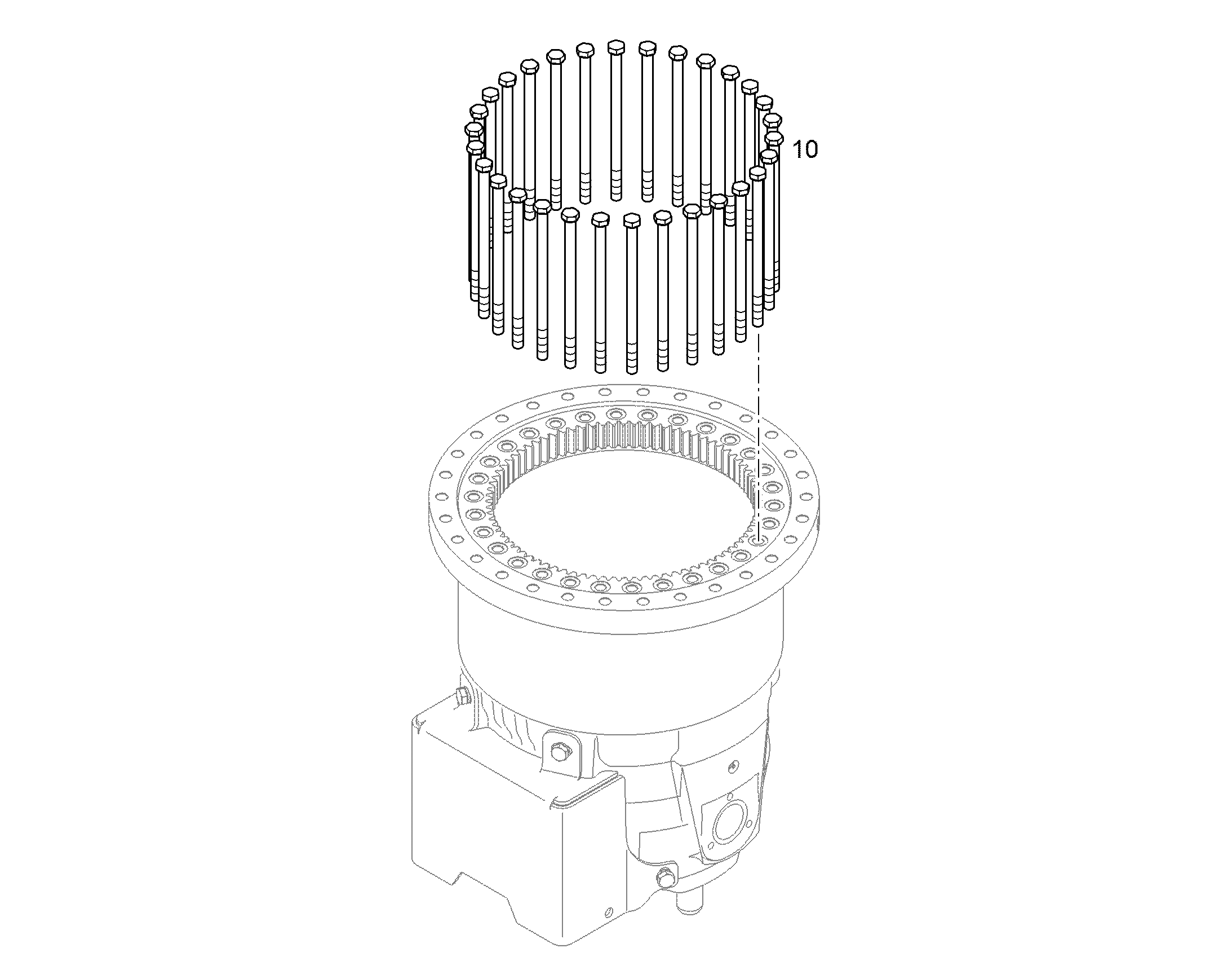 ВИНТЫ-КОМПЛ. ОПОРНЫЙ ПОДШИПНИК 12496193 LIEBHERR
