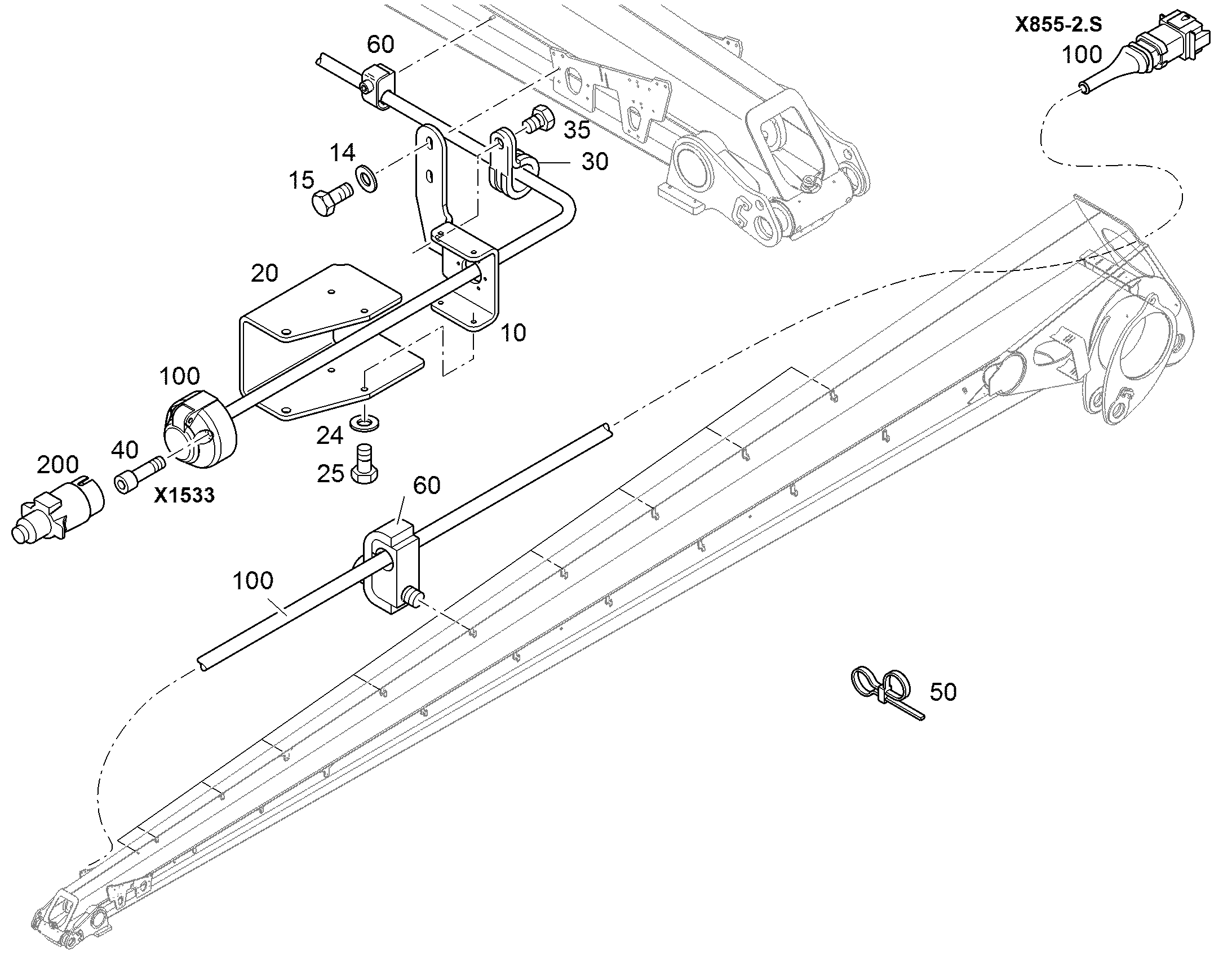 ШТЕКЕР ISO 1724 7POL. 9623411 LIEBHERR