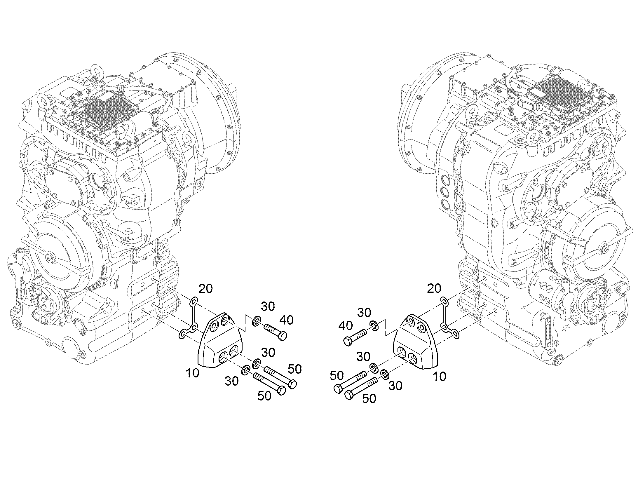 GEAR BRACKET 12469655 LIEBHERR