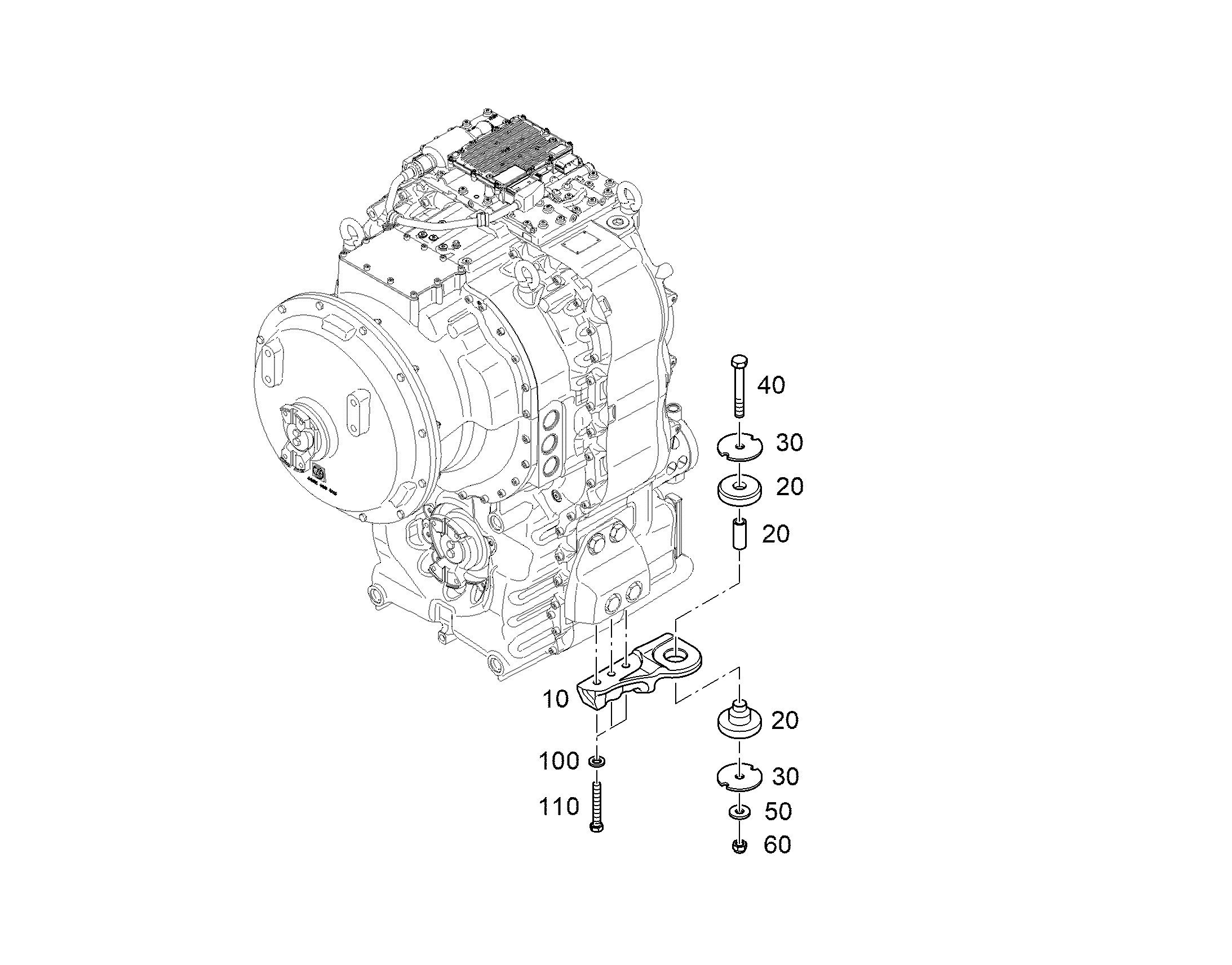 GEAR BRACKET 12469720 LIEBHERR