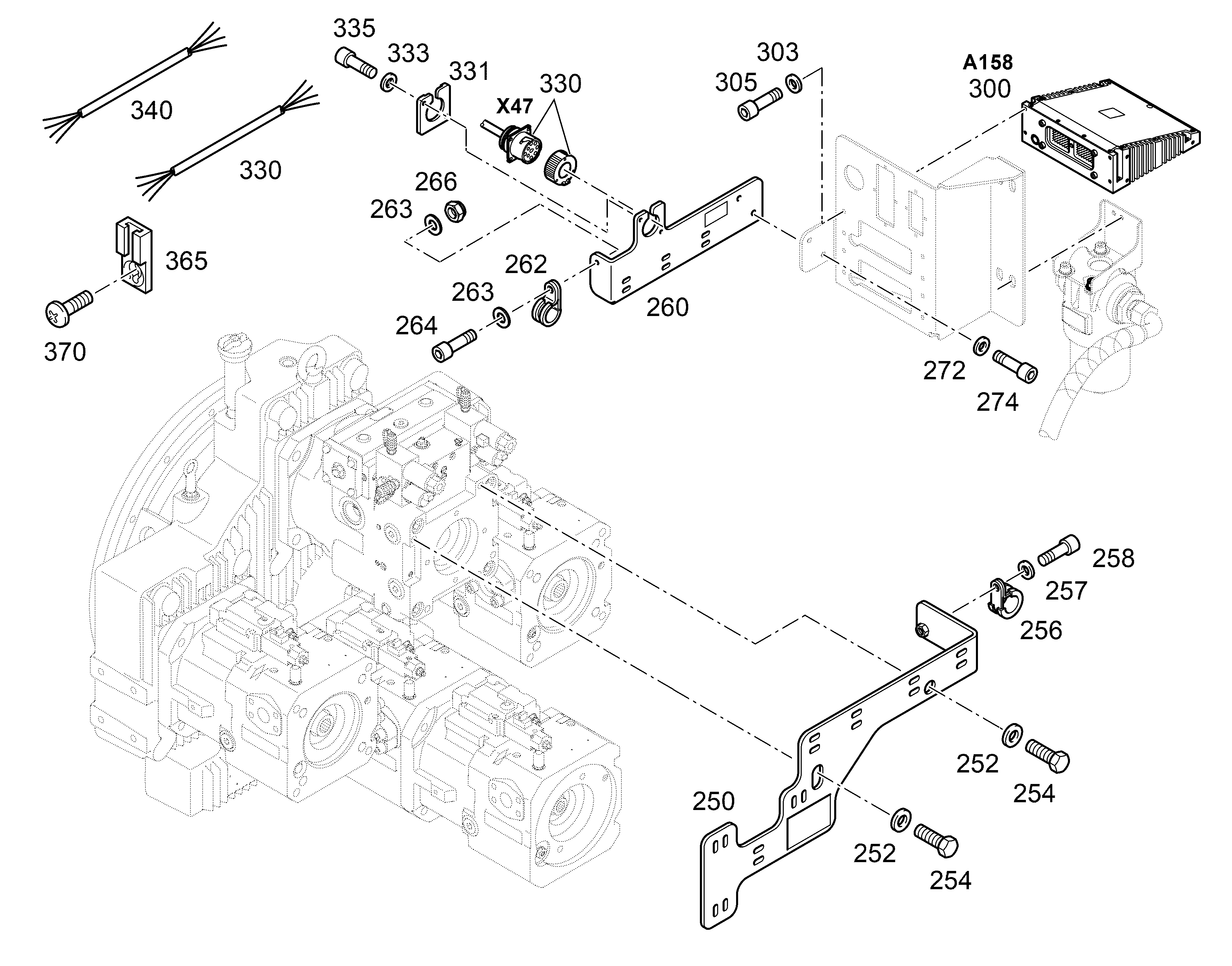 КАБ.КОМПЛЕКТ ЗУБЧАТОЙ ПЕРЕДАЧИ OBW-LH150 12497606 LIEBHERR