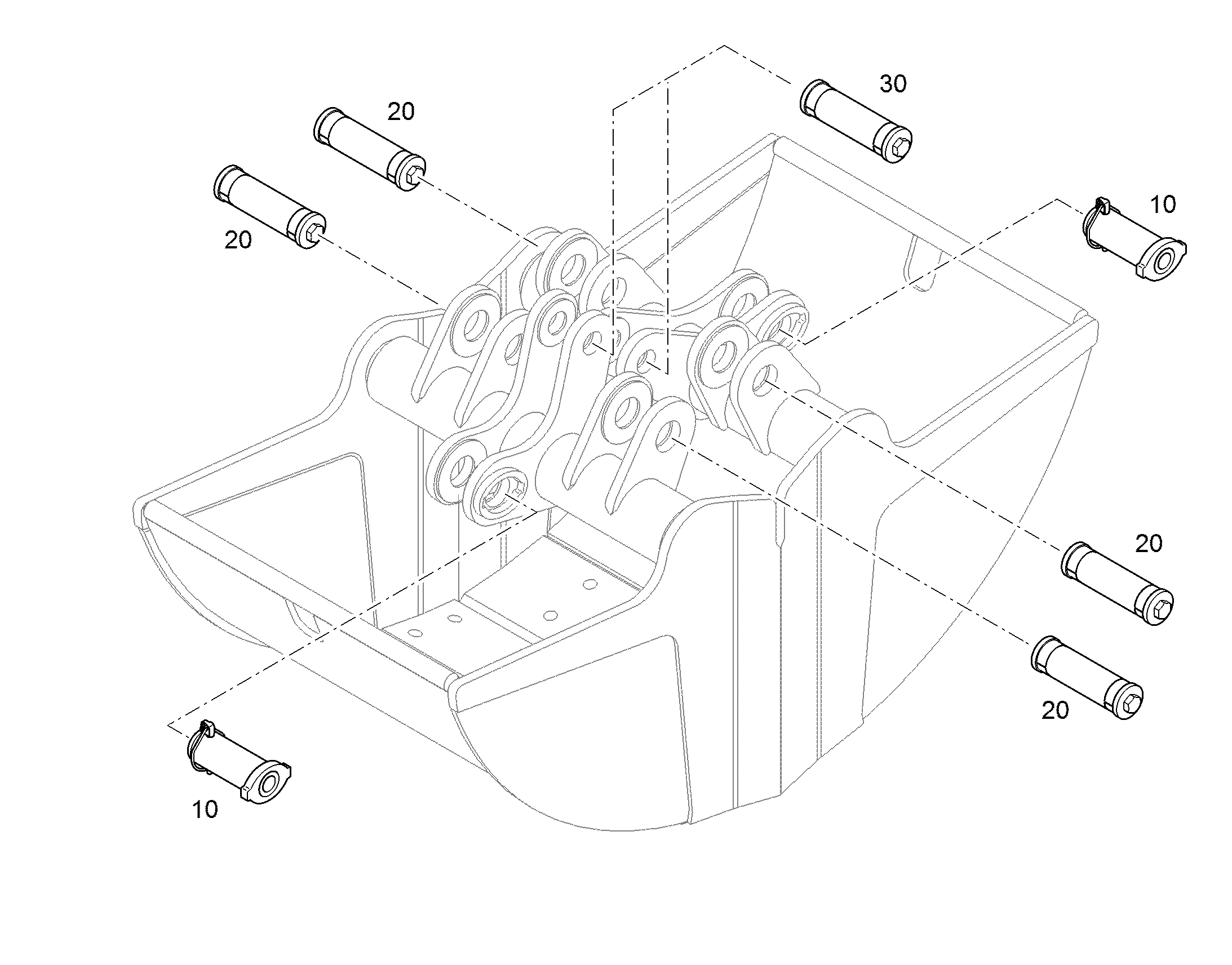 PASSFIX-БОЛТЫ 45X153,8X110 12510446 LIEBHERR
