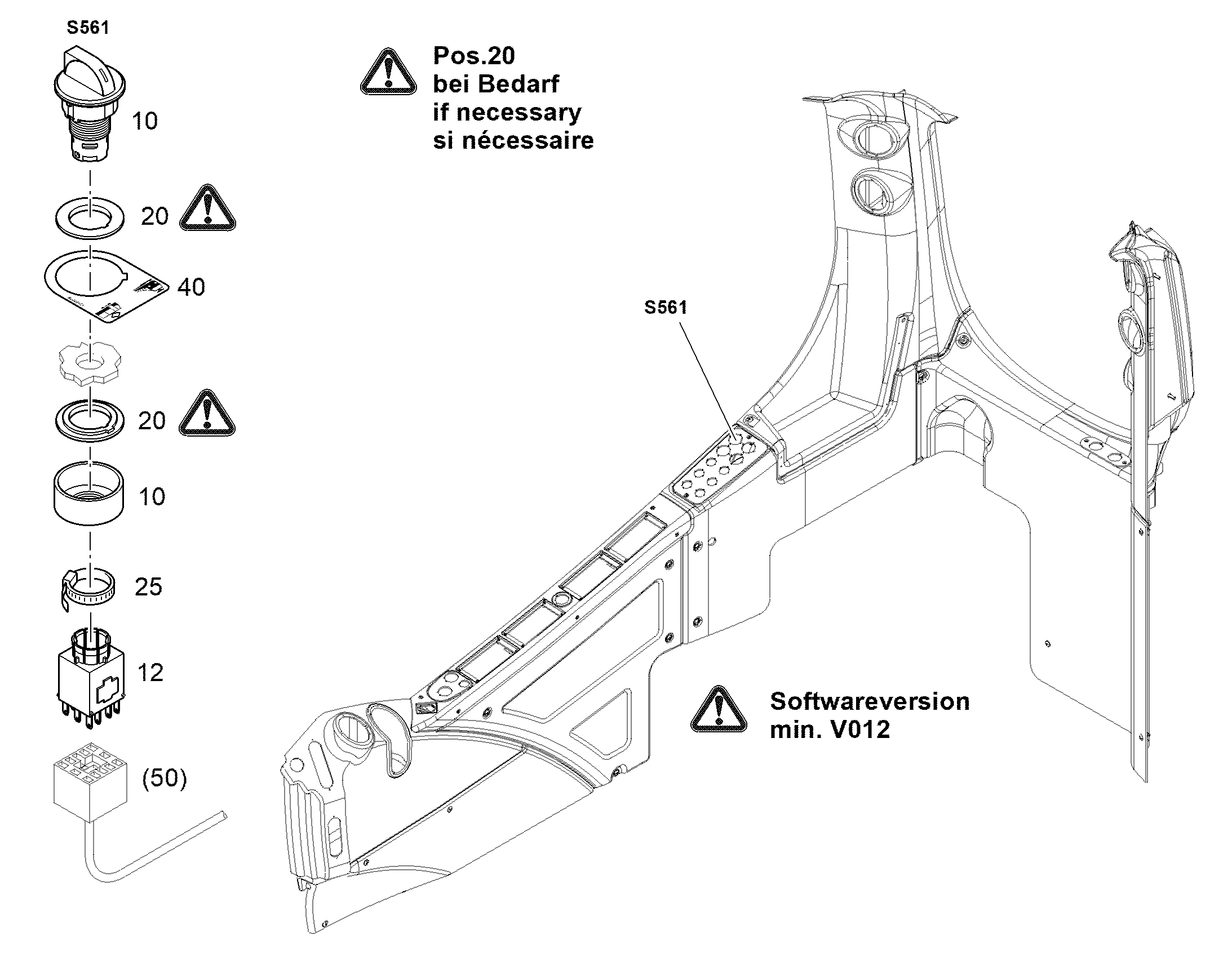 ТАБЛИЧКА 39mmX30mm 12480936 LIEBHERR