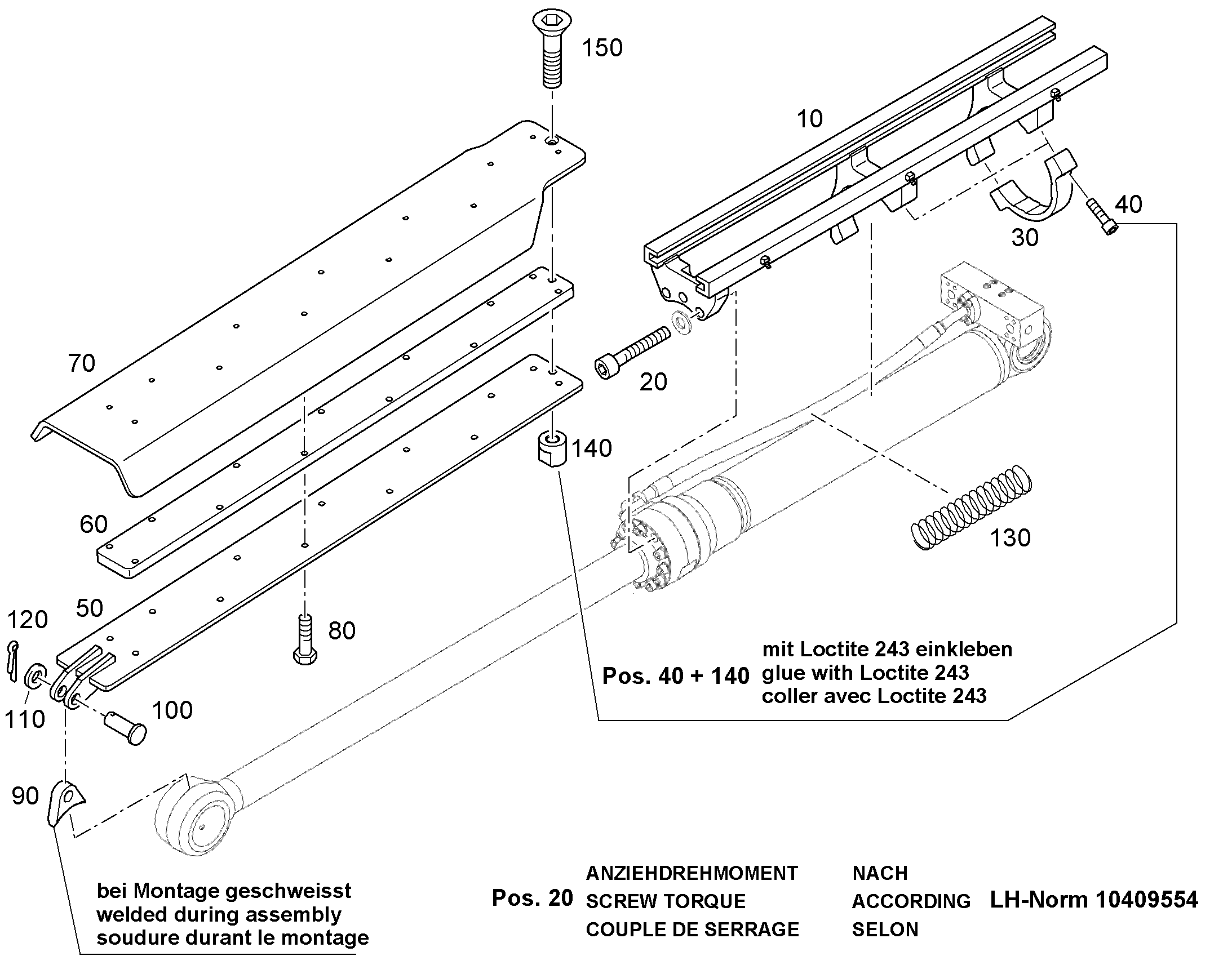 ПОЛУХОМУТИК d=151 12512879 LIEBHERR