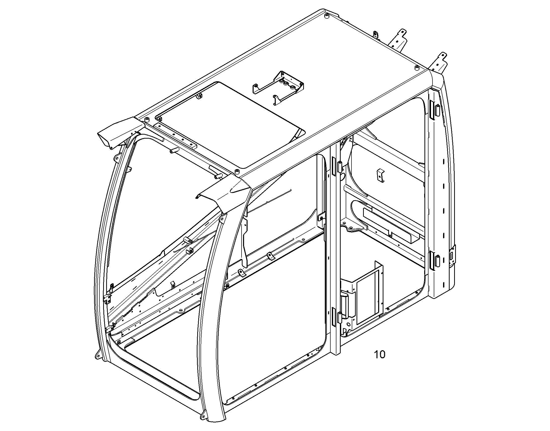 ROPS-STRUCTURE 13412332 LIEBHERR