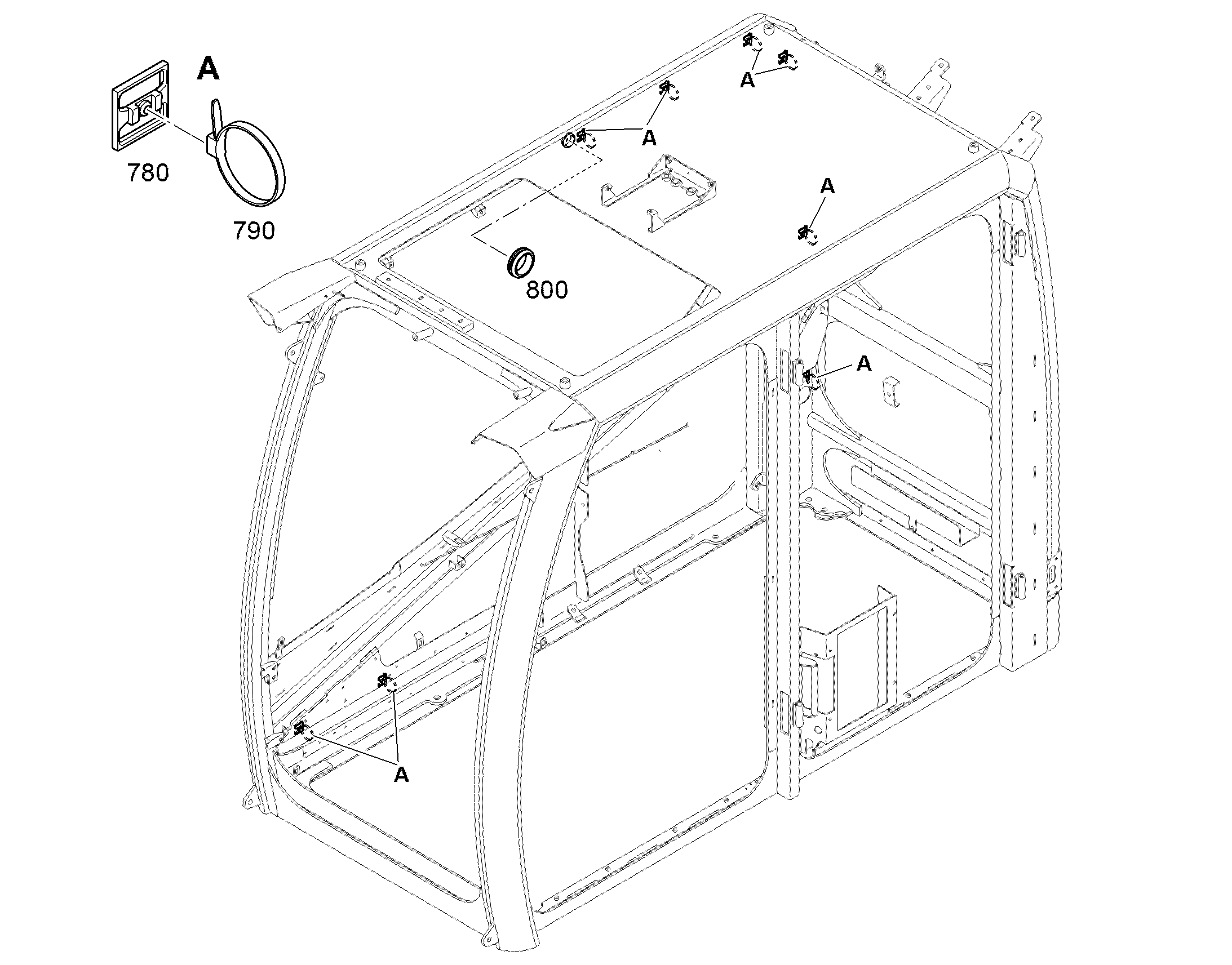 КАБЕЛЬНАЯ СТЯЖКА 4,6X146 12216976 LIEBHERR