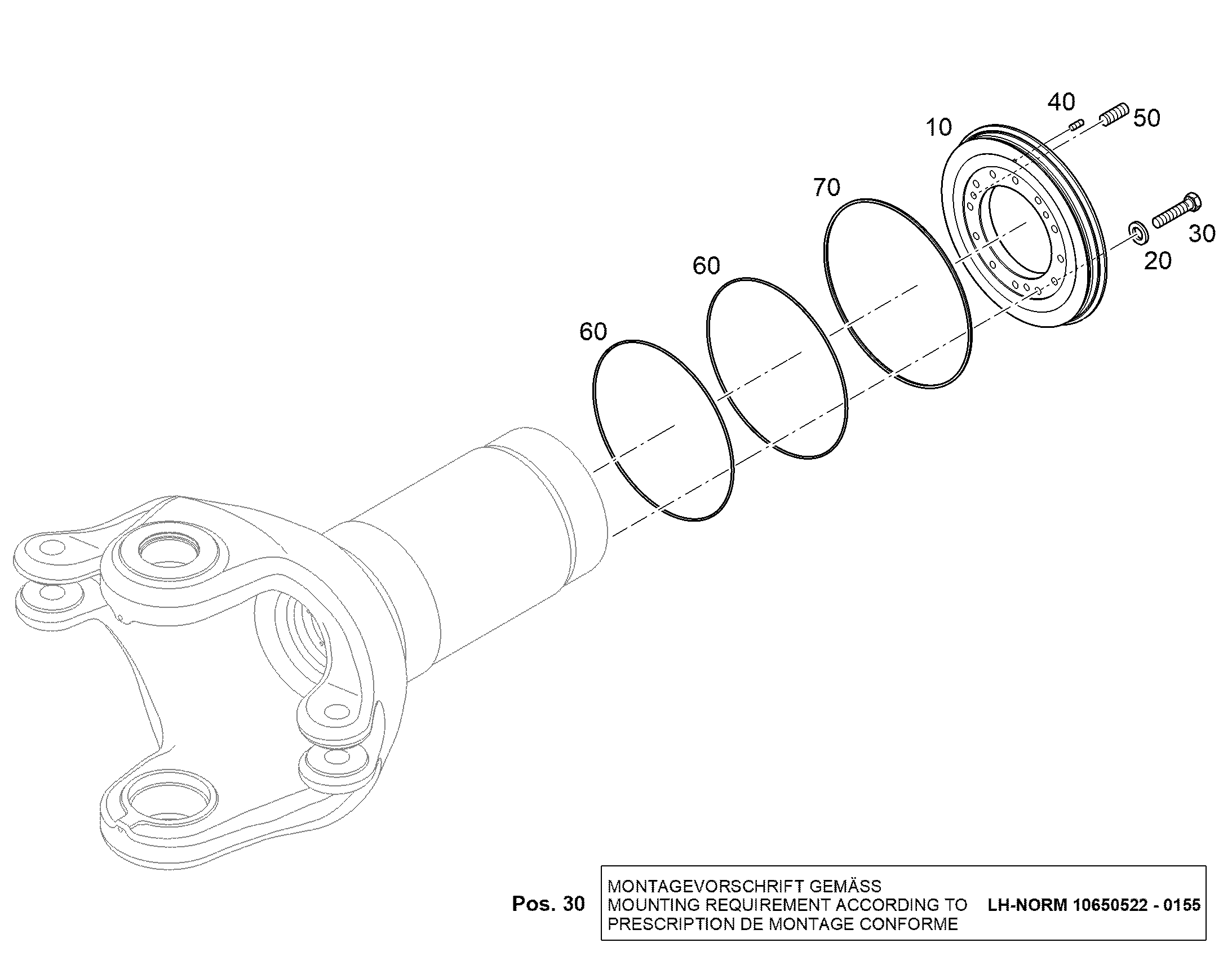 ШТИФТ РЕЗЬБОВОЙ ISO 4026 M10X1X10 45H 480H 12226304 LIEBHERR
