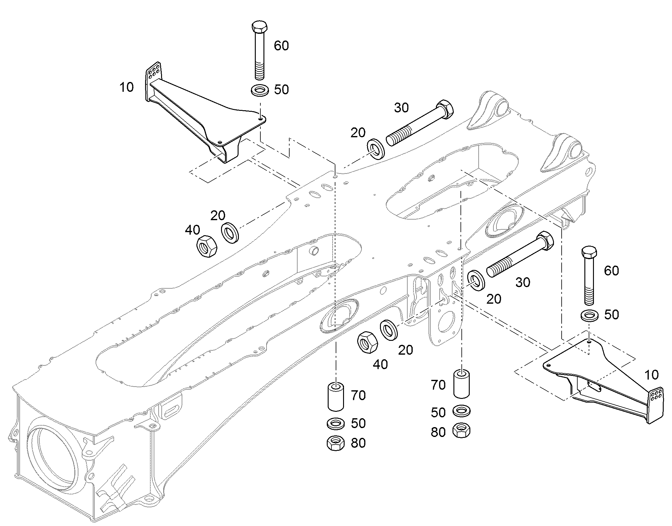 ГИЛЬЗА 22X40X65 12472347 LIEBHERR