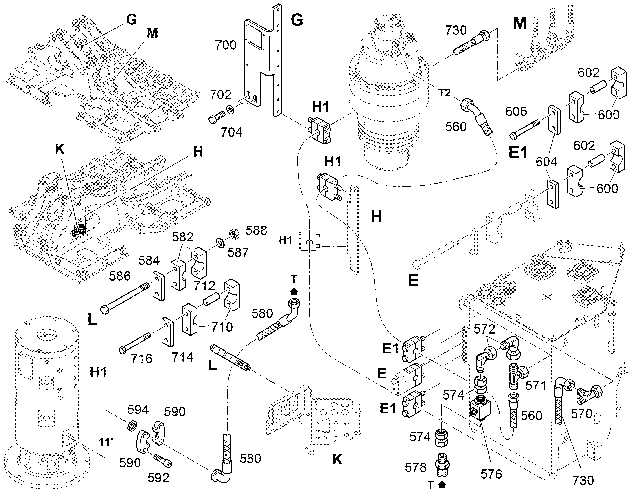 ШЛАНГ 25X3150 10301029 LIEBHERR
