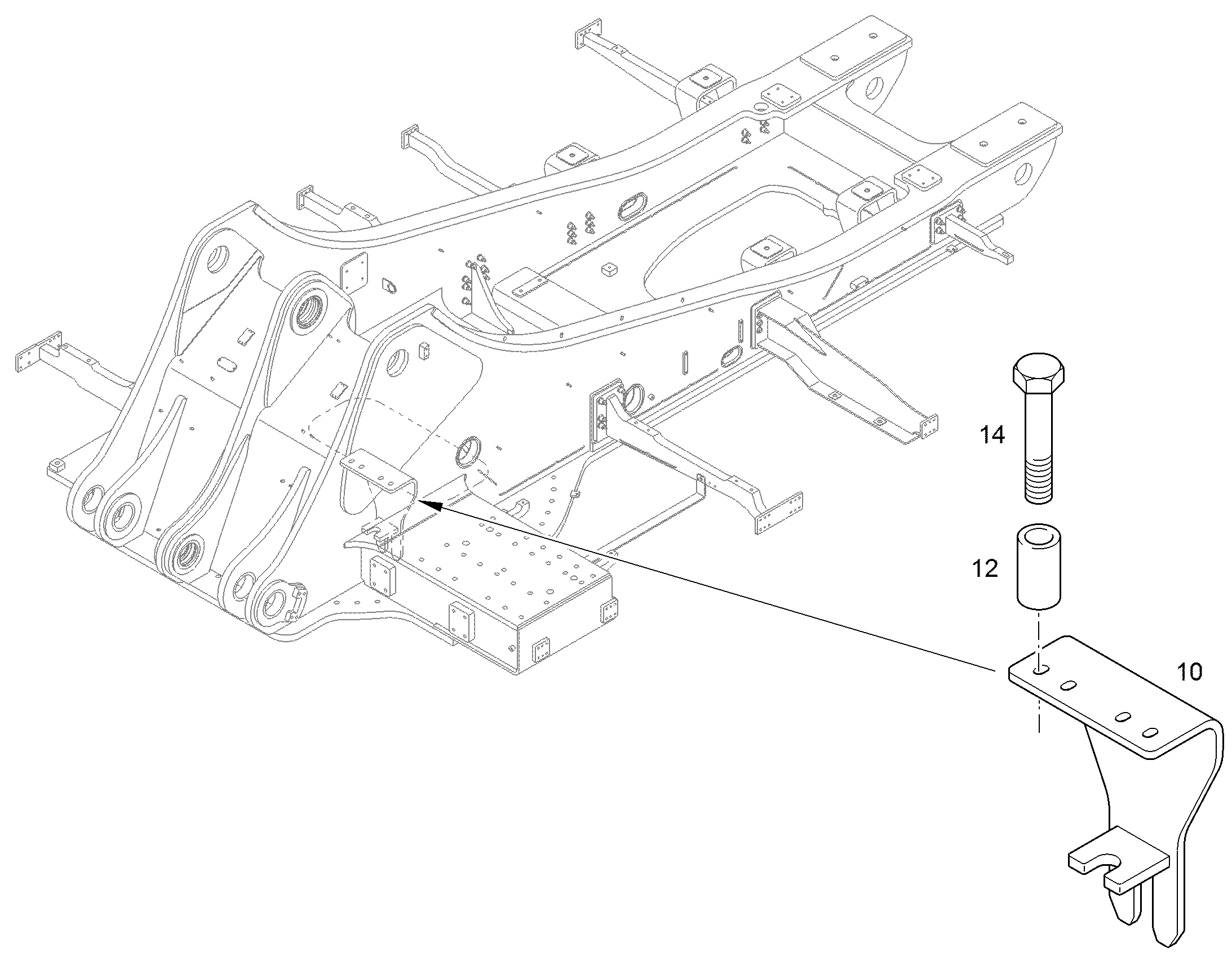 ПОВОДОК 12503859 LIEBHERR