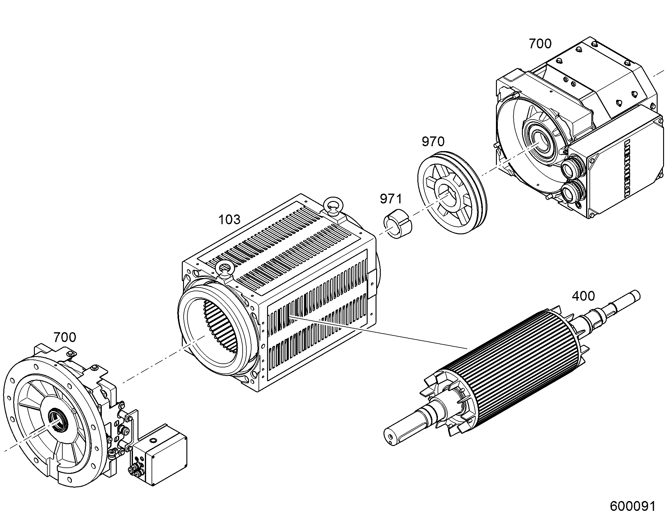 РОТОР 4POL.PL=455 90213361 LIEBHERR
