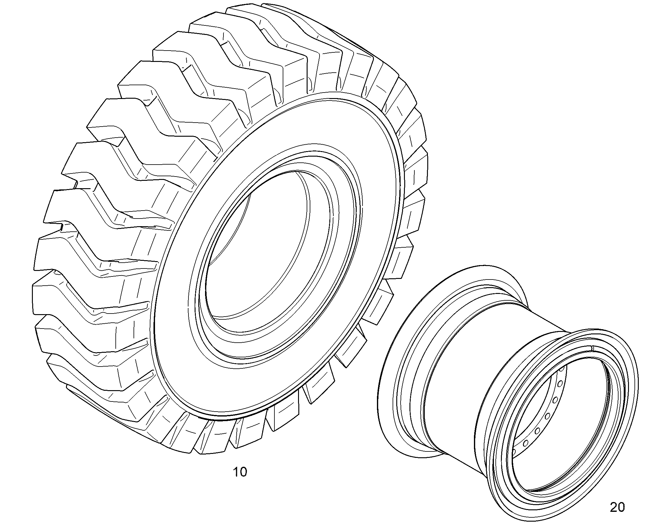 ОБОД 19.50-25 (24-LOCH) 12228632 LIEBHERR