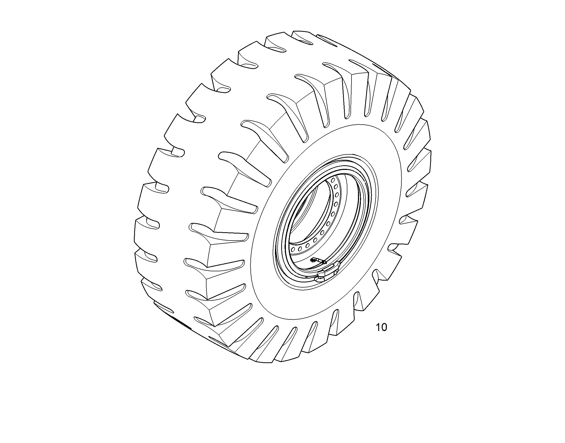 TYRE CPL. 18.00-25XCONTAINERMASTER E4 12556175 LIEBHERR