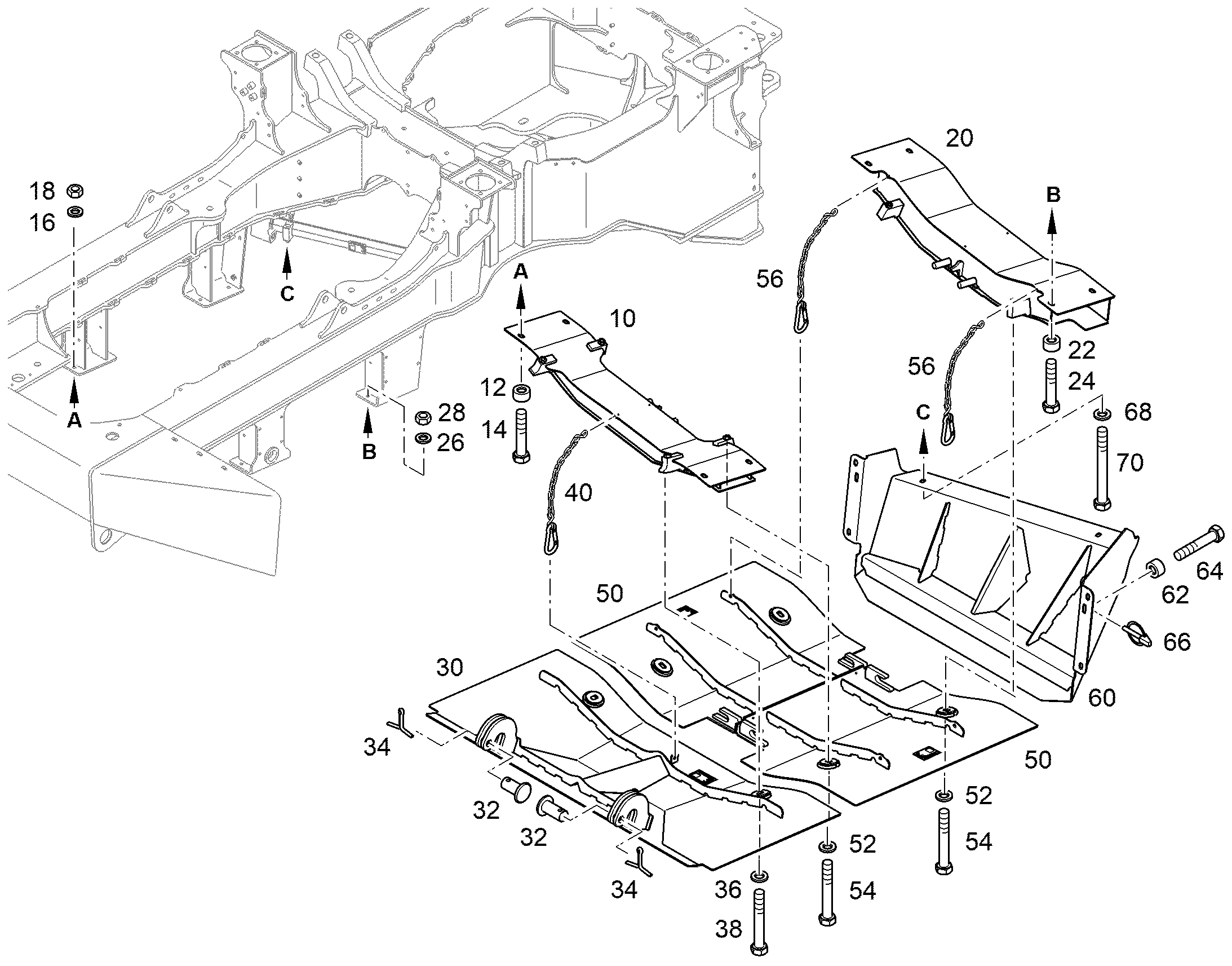 СРЕДНЯЯ КРЫШКА 12466645 LIEBHERR