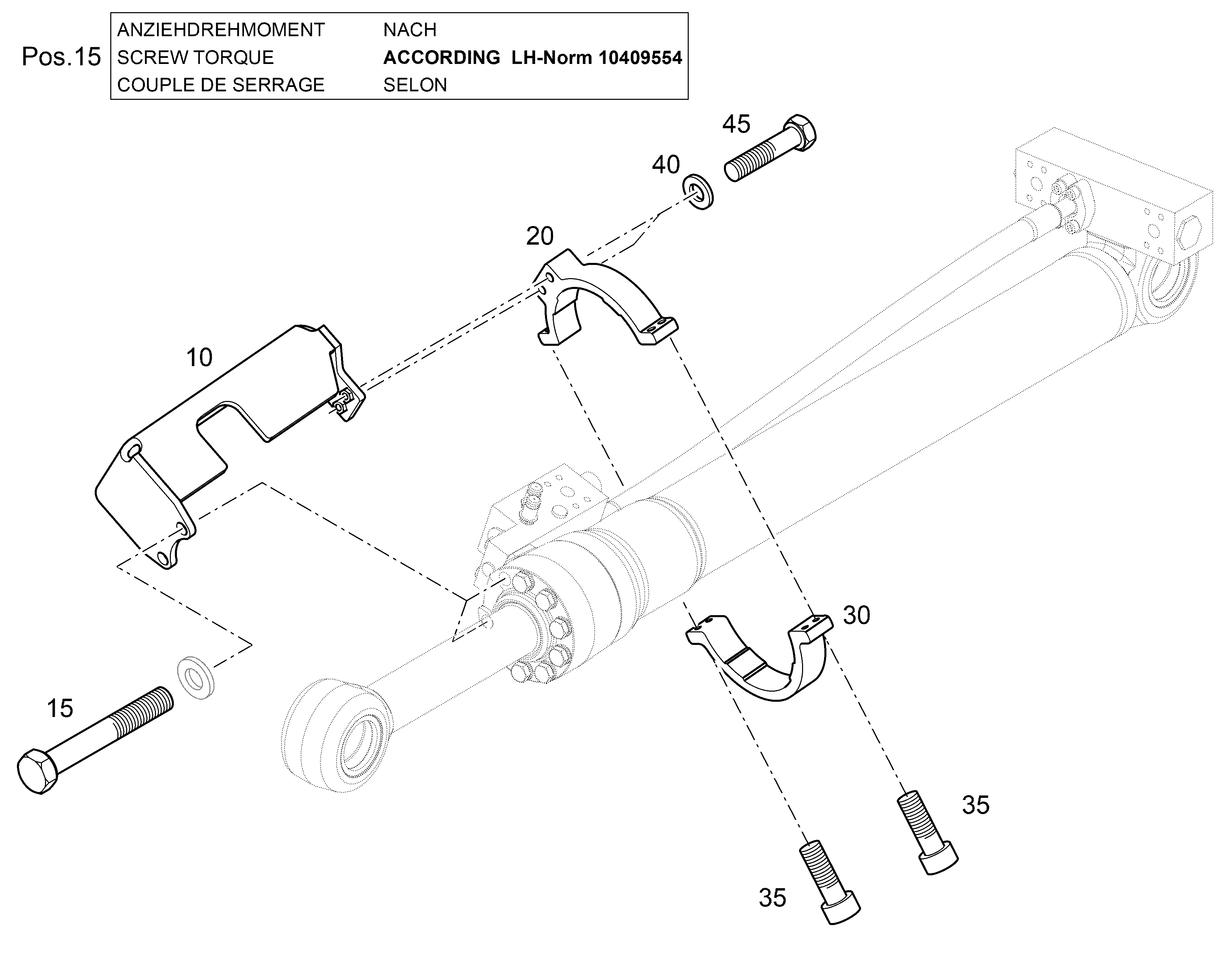 ПОЛУХОМУТИК d=147 12823680 LIEBHERR