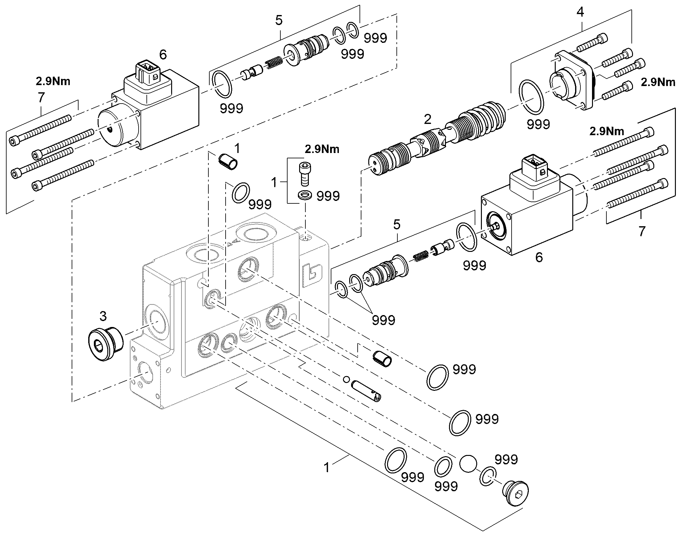 ВСТРОЕННЫЕ ДЕТАЛИ 12230852 LIEBHERR