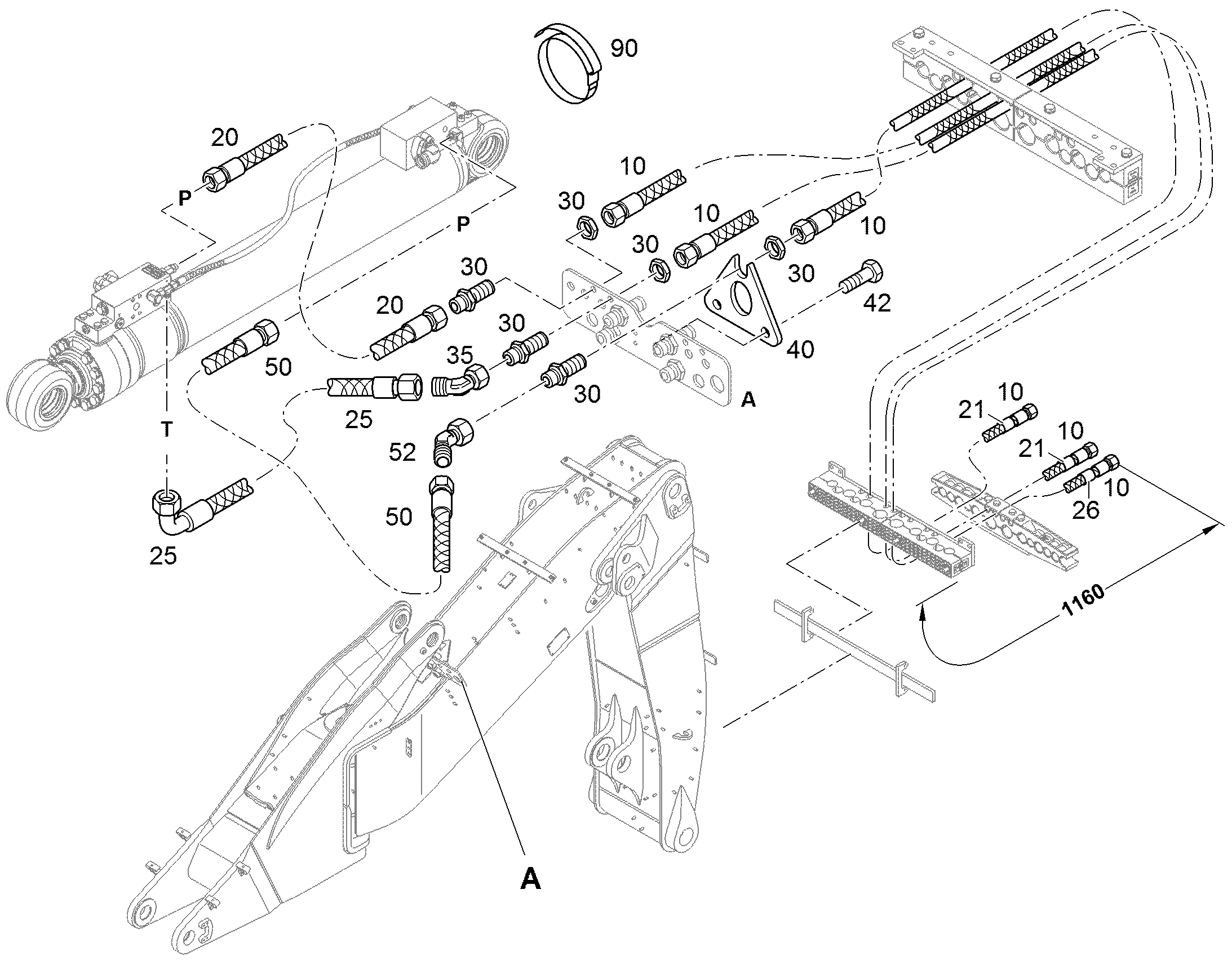 РАЗДЕЛИТЕЛЬНЫЙ ЛИСТ 12562100 LIEBHERR