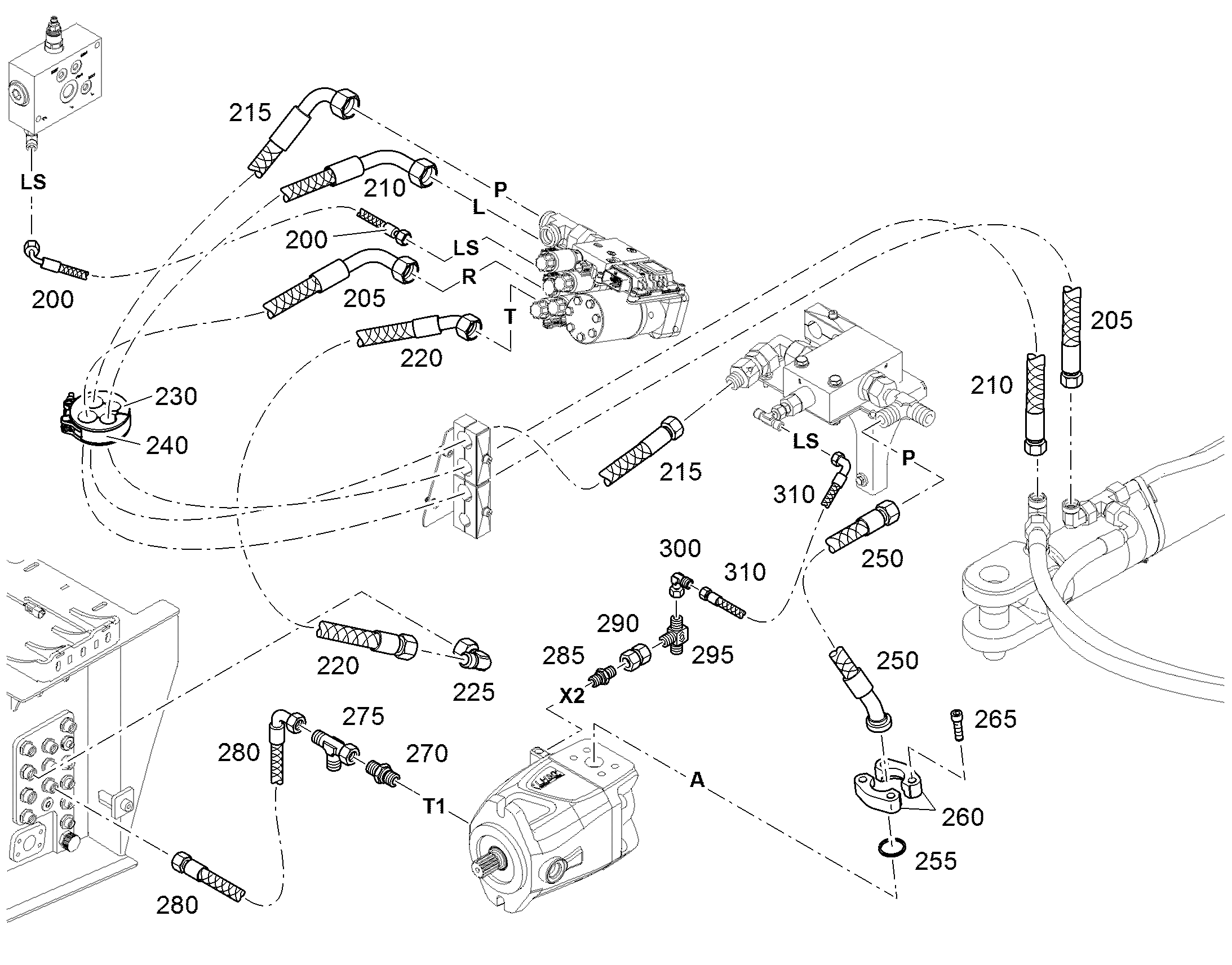 ШЛАНГ 6X850 12231258 LIEBHERR