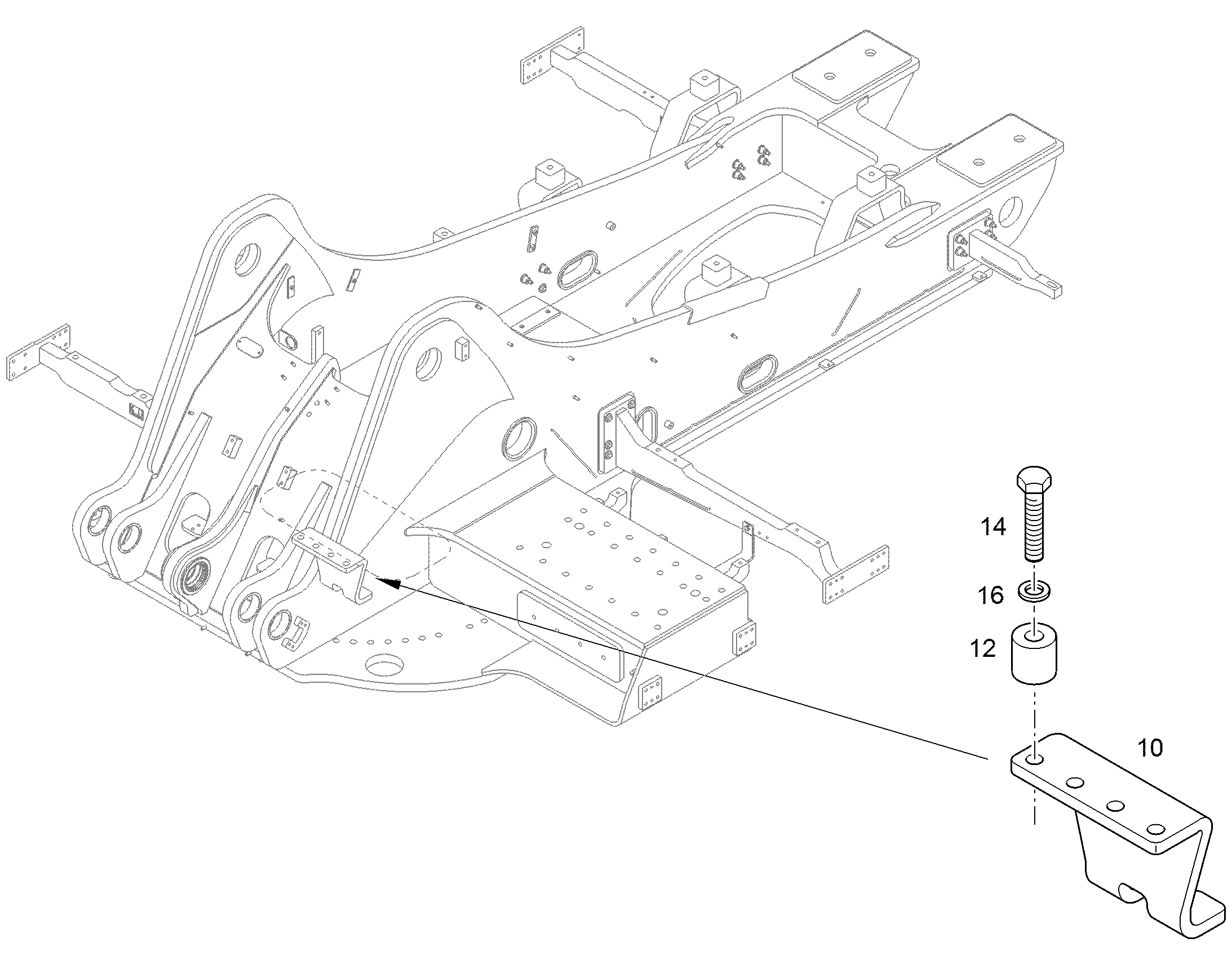 ПОВОДОК 12585822 LIEBHERR