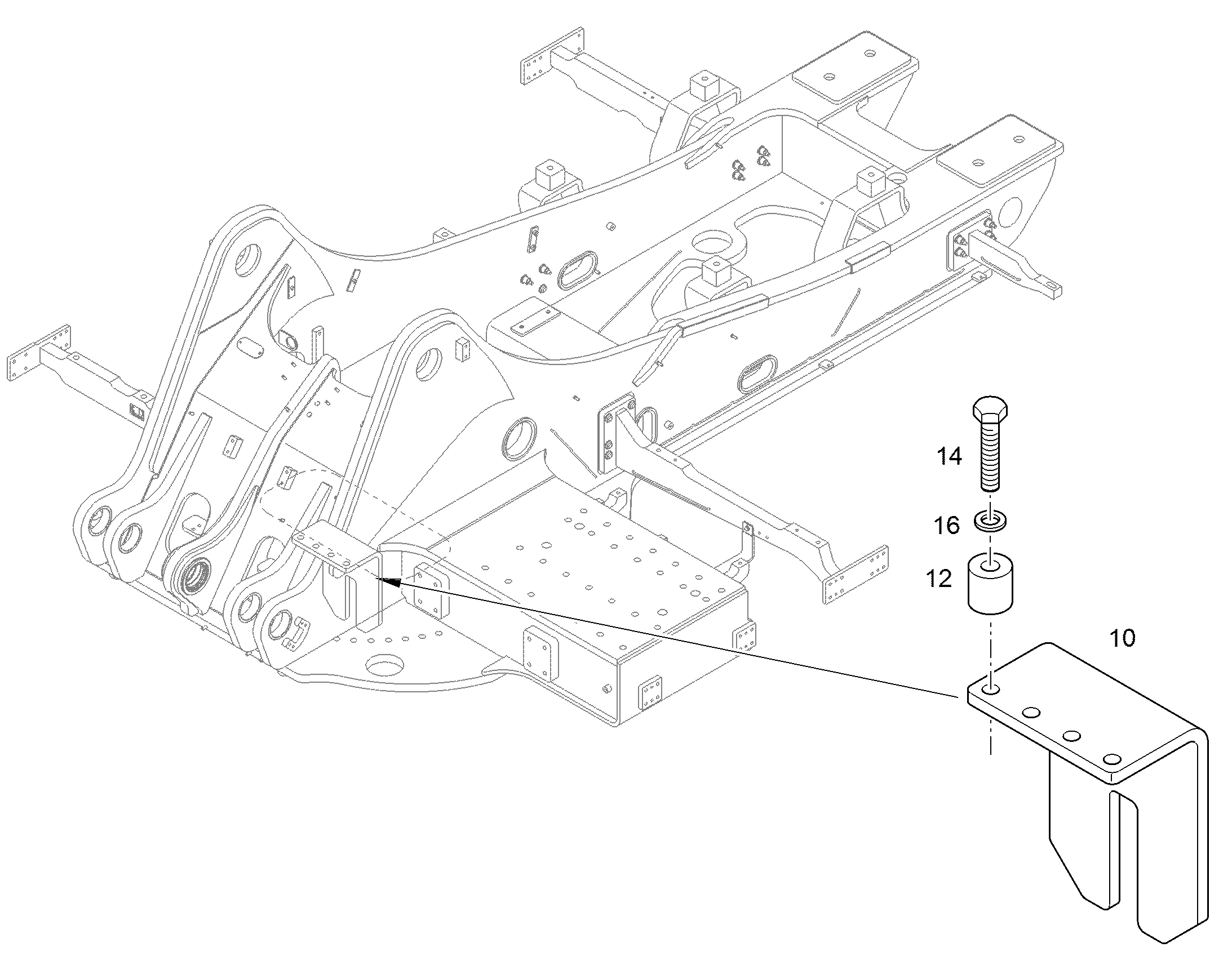 ПОВОДОК 12587640 LIEBHERR