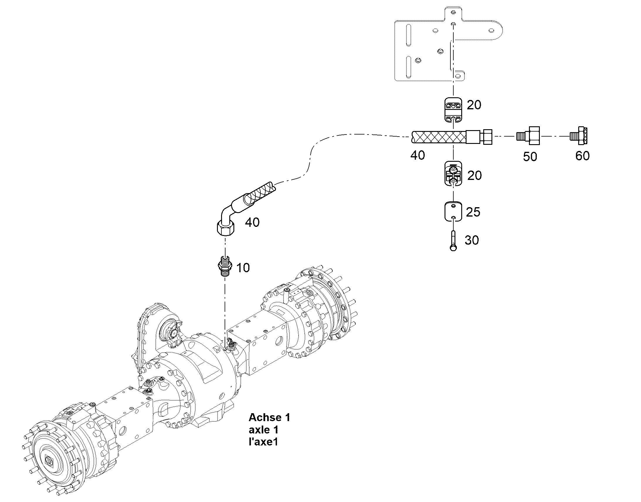 КЛЕММА ПОЛОВИННАЯ DIN 3015-1 L 0 G 12 PP SW 12260035 LIEBHERR