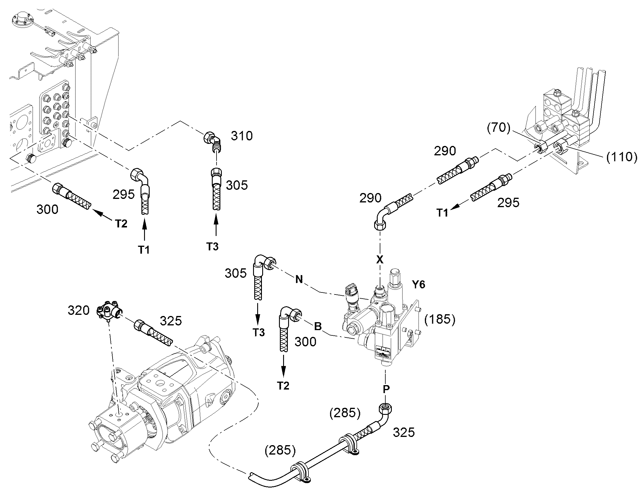 ШЛАНГ 12X1850 12231565 LIEBHERR