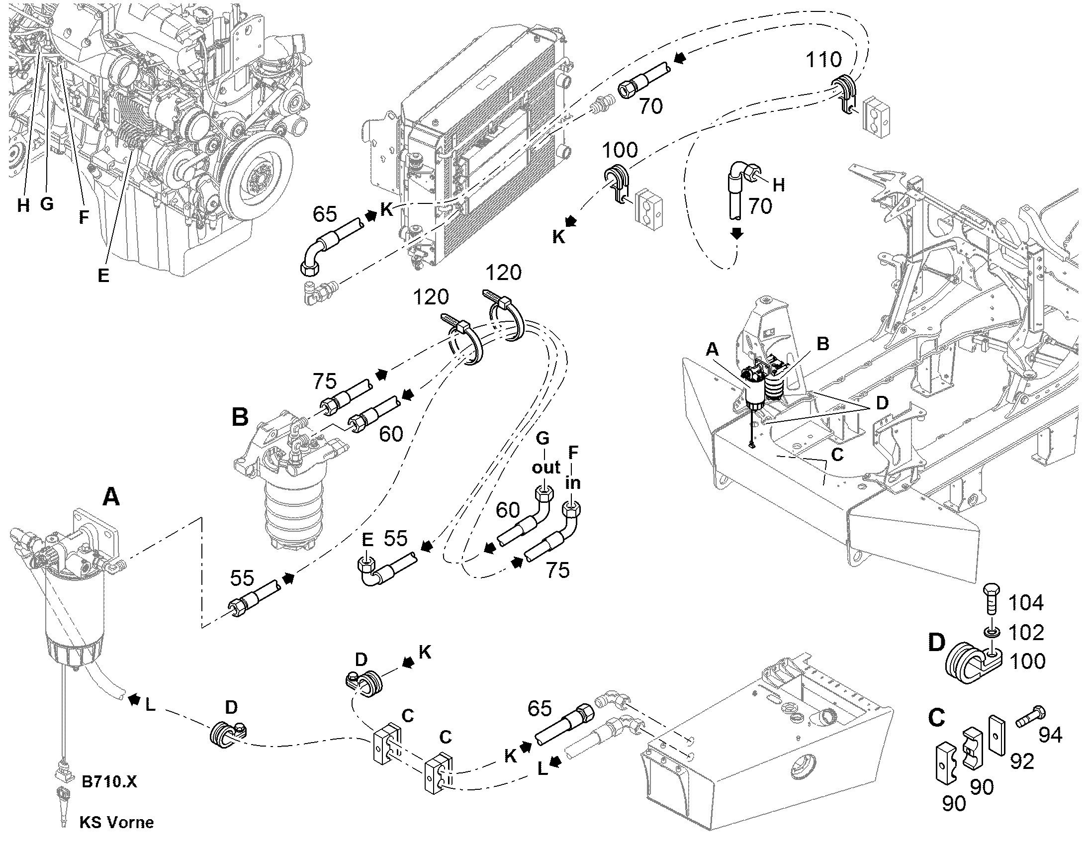 ШЛАНГ ТОПЛИВНЫЙ 12X750 12230732 LIEBHERR