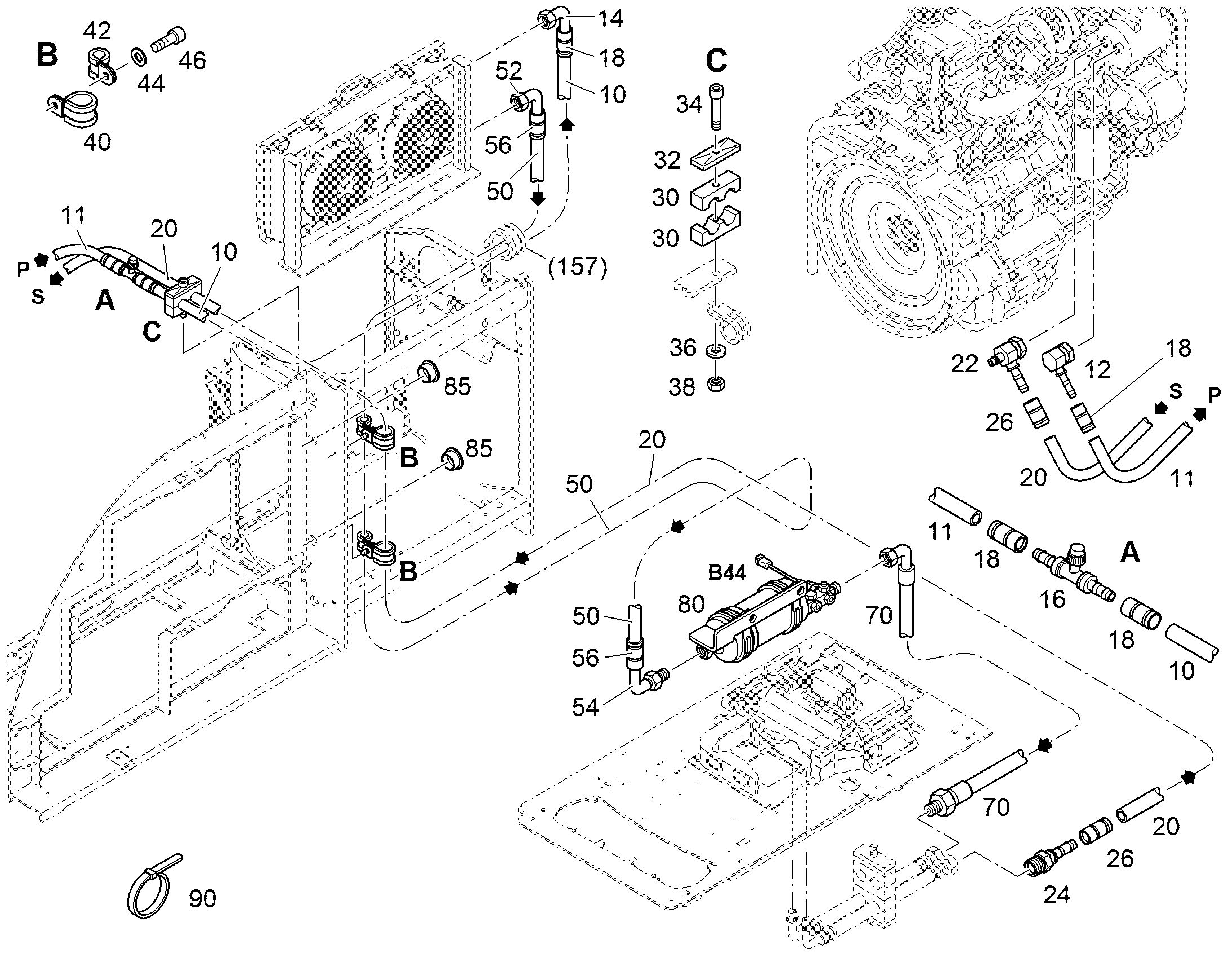 ШЛАНГ КОНДИЦИОНЕРА 10X2800 12268341 LIEBHERR