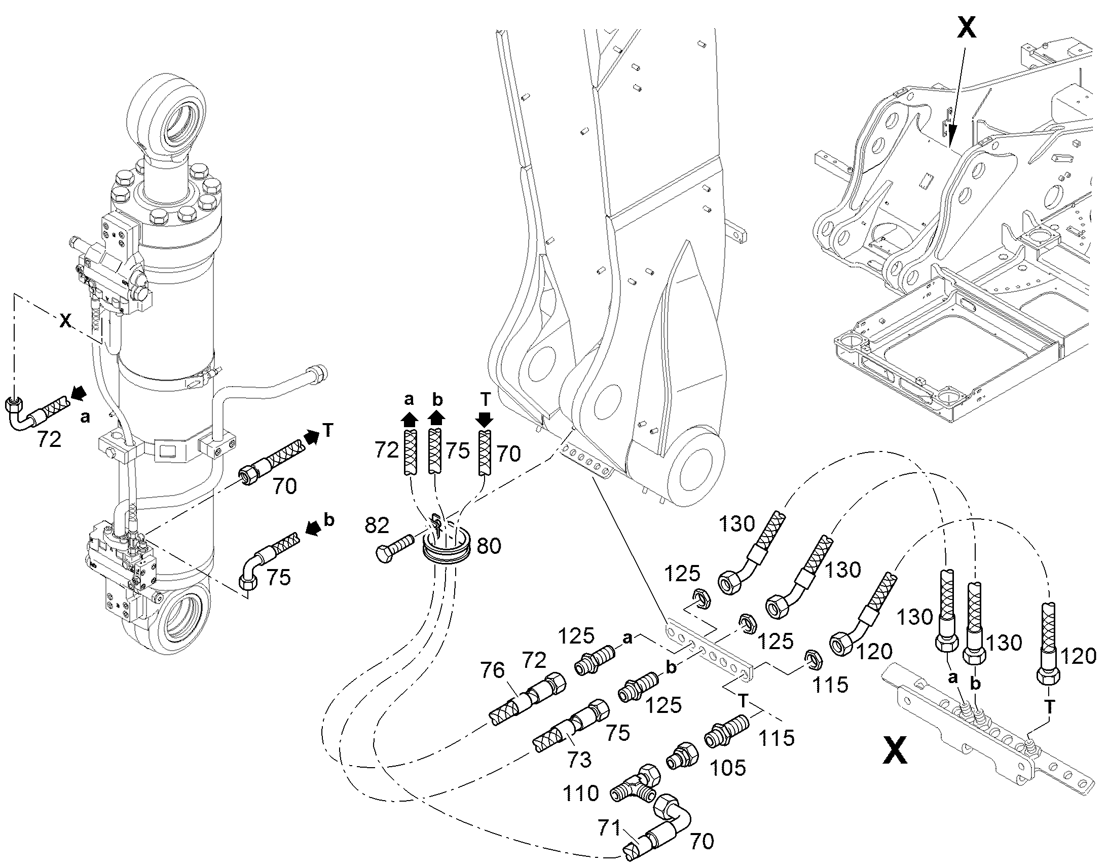 ШЛАНГ УПРАВЛЕНИЯ 8X1510 12235784 LIEBHERR
