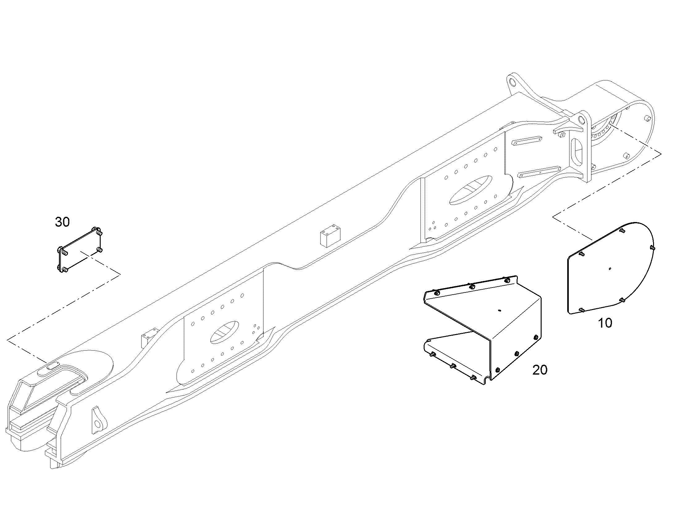 COVER HYDRAULIC TUBE 12546044 LIEBHERR