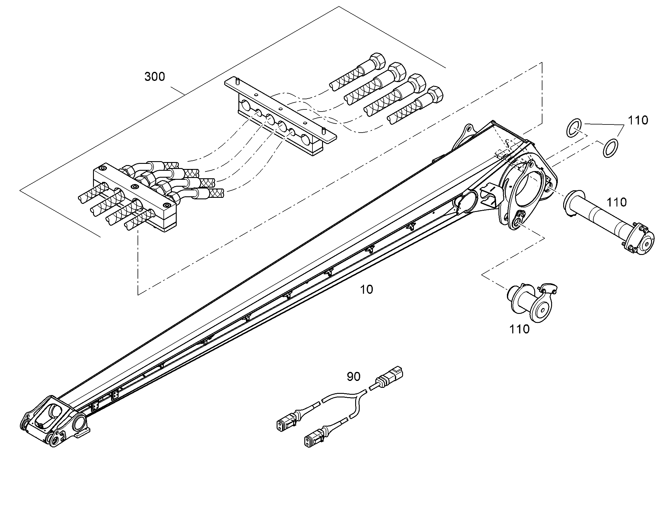 МОНТАЖ ХОМУТОВ 12542813 LIEBHERR