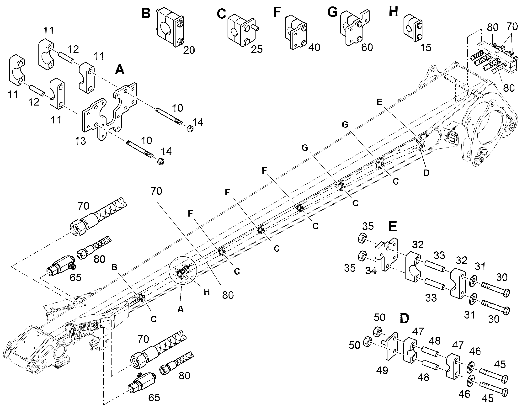 СКОБА ДЛЯ КРЕПЛЕНИЯ ШЛАНГА S 3 G 38 12508370 LIEBHERR