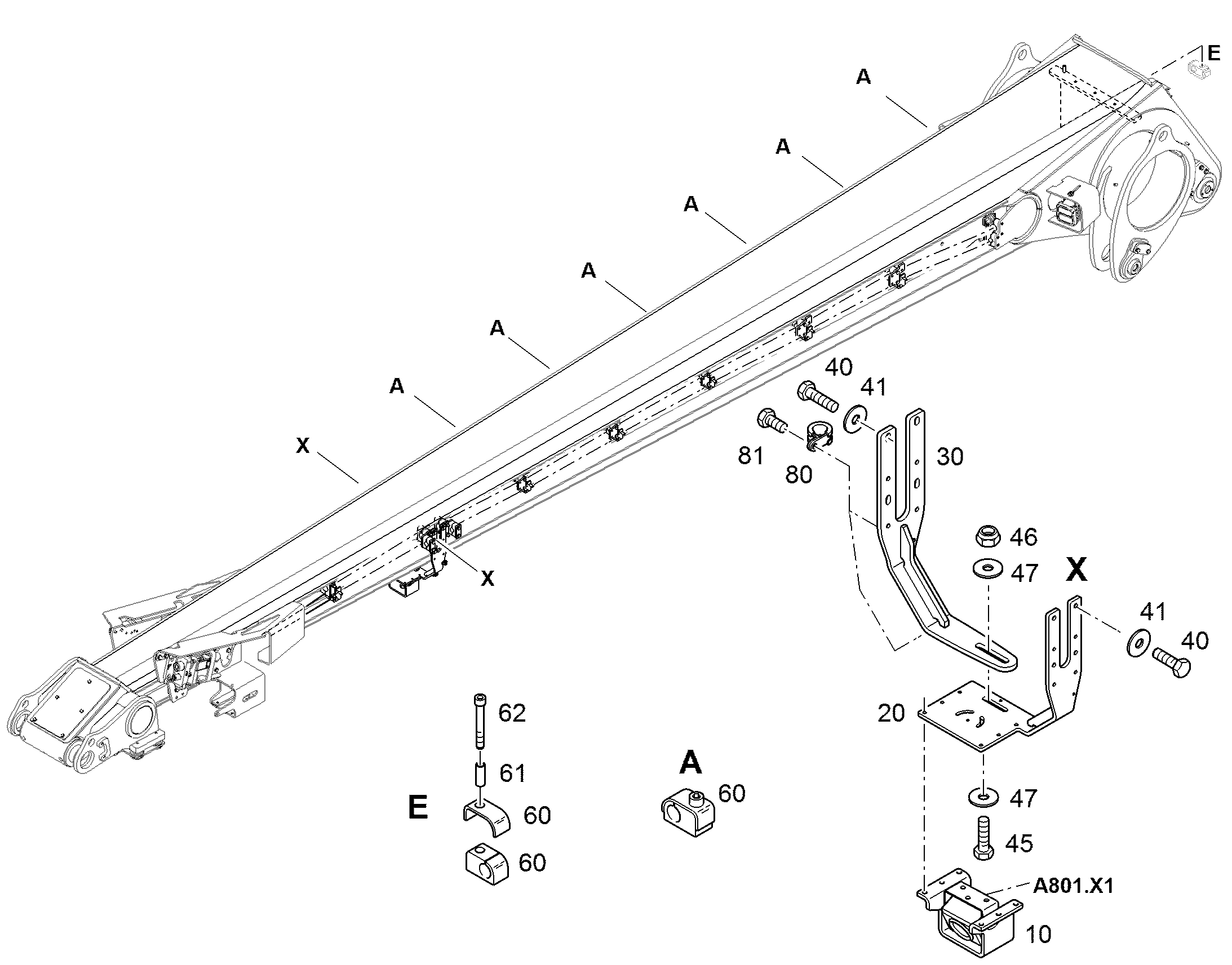 КРОНШТЕЙН КАМЕРЫ 12506820 LIEBHERR