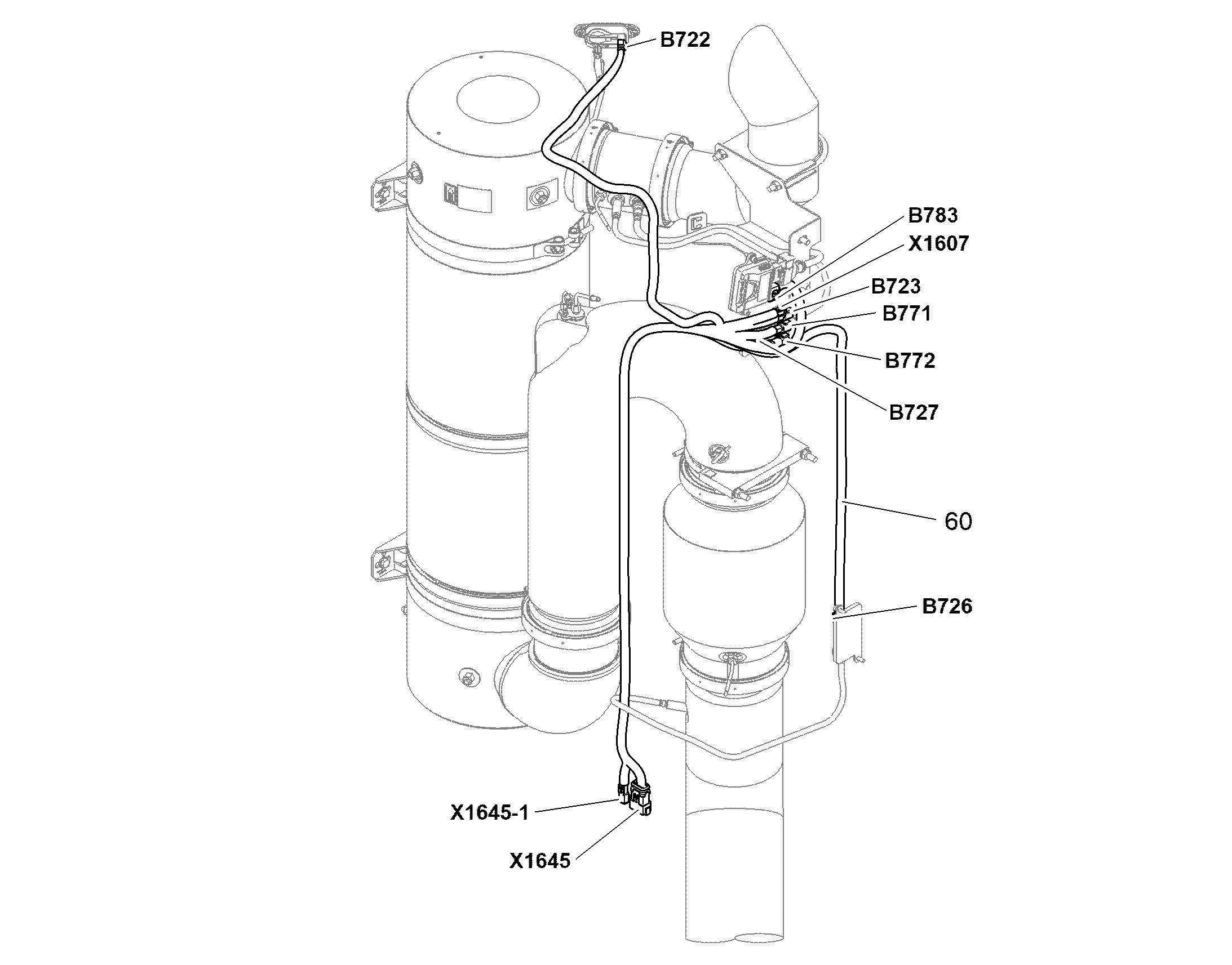 КОМПЛ.КАБЕЛЕЙ ОБРАБОТКА ОГ W652 12453942 LIEBHERR
