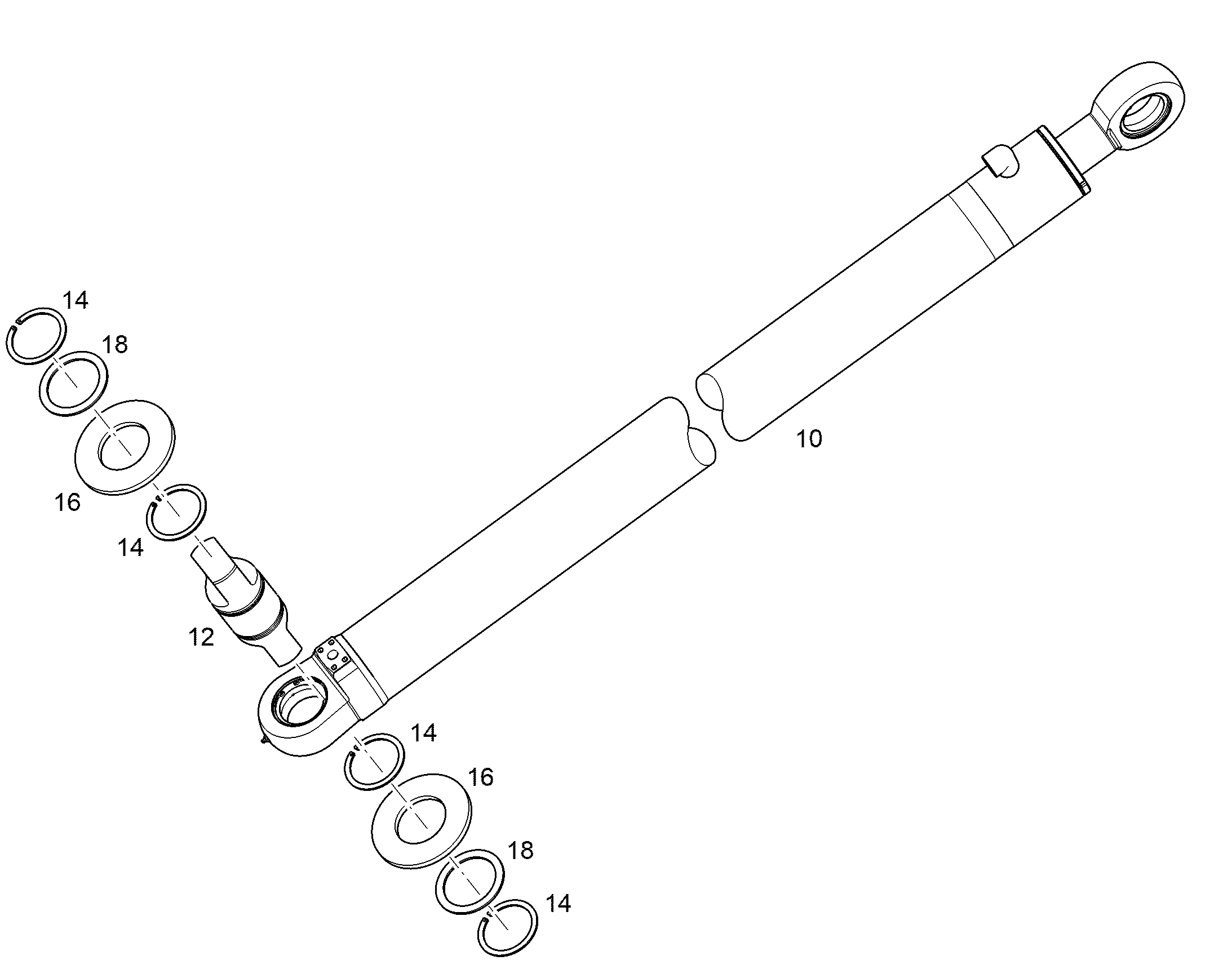 ЦИЛИНДР НАКЛОНА 12237036 LIEBHERR