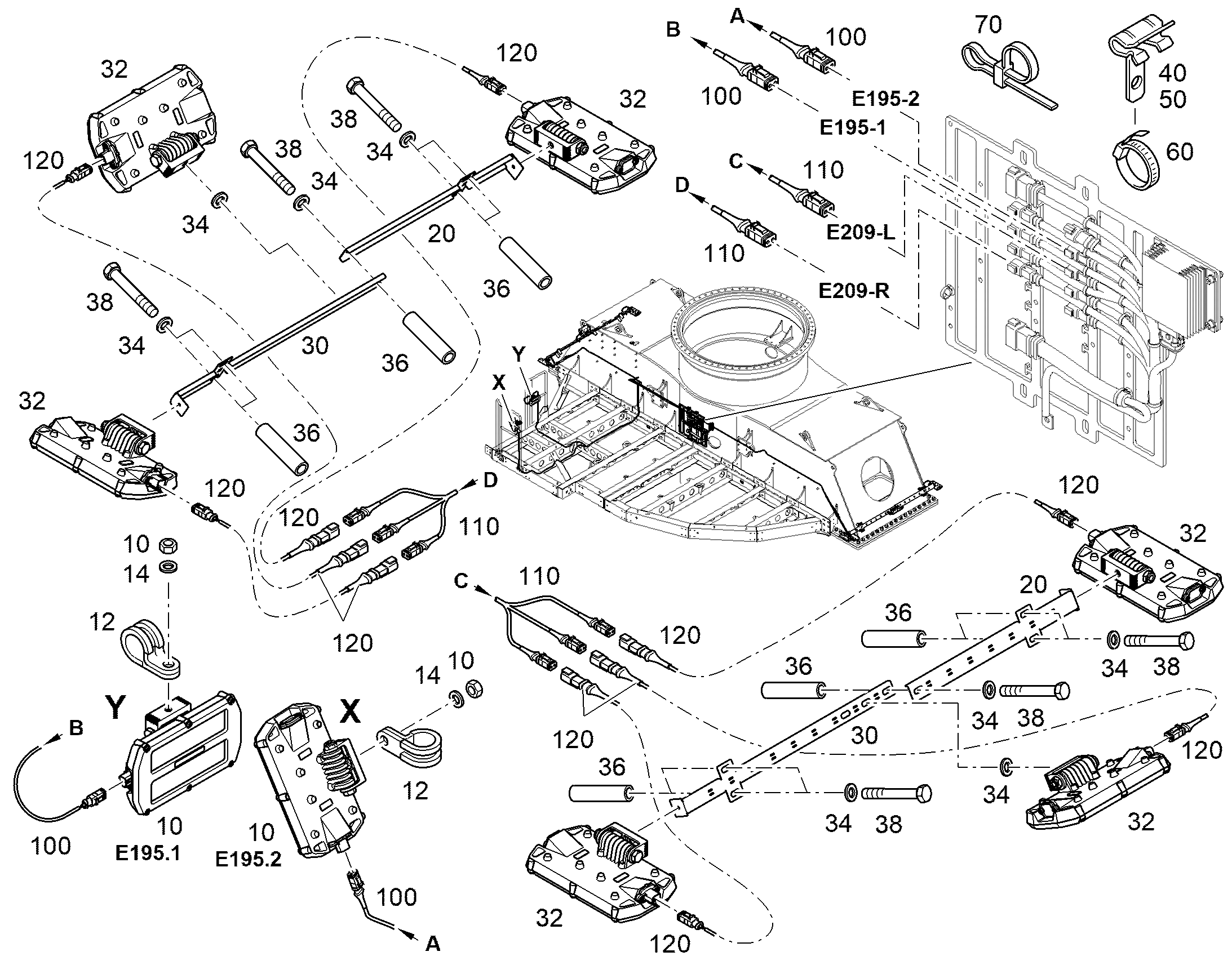 ГИЛЬЗА РАСПОРНАЯ 28X38X80 12590002 LIEBHERR