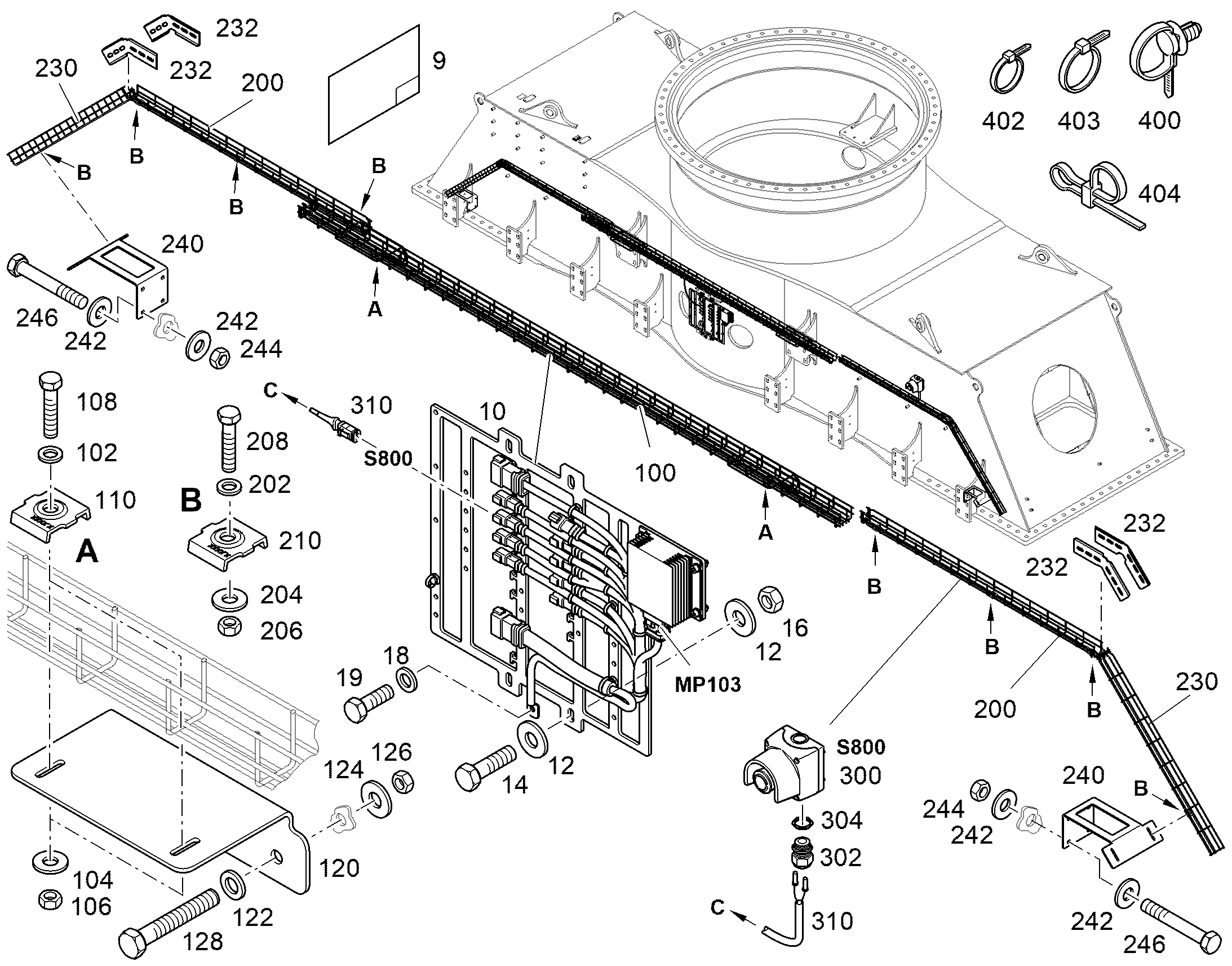 СХЕМА КОММУТАЦИОННАЯ 12567907 LIEBHERR