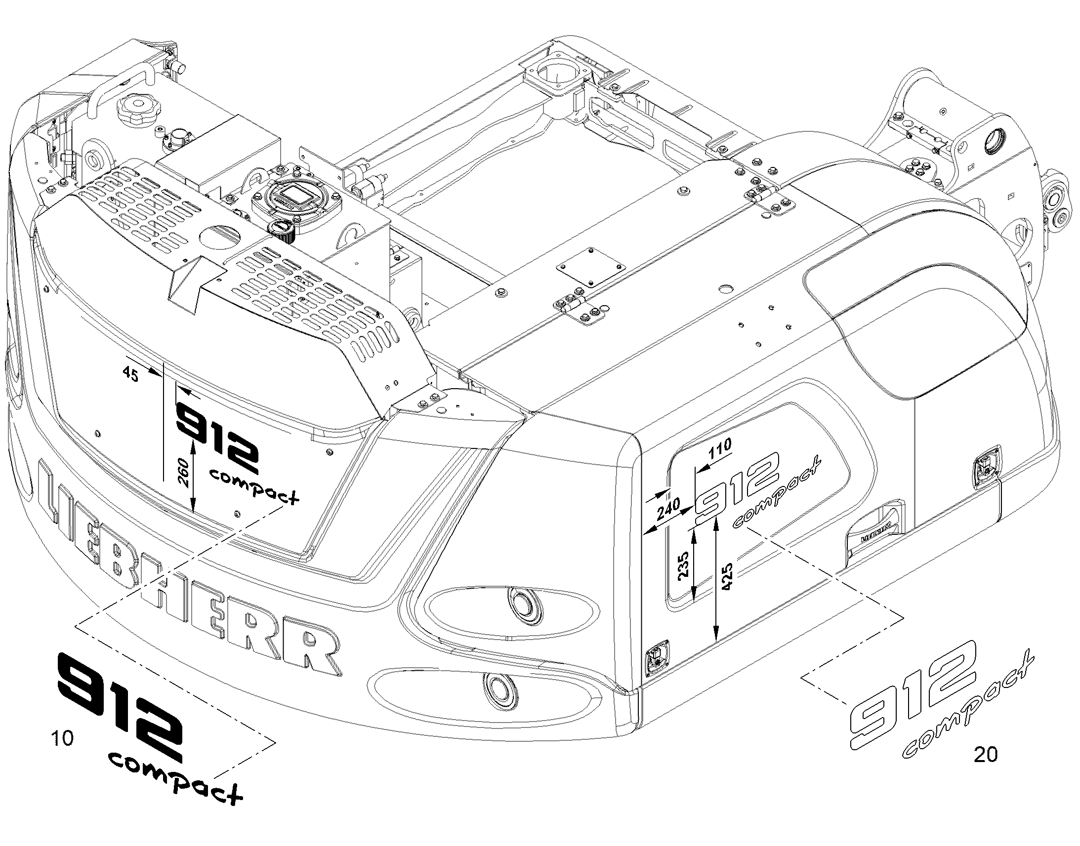 НАКЛЕЙКА 912 COMPACT 12830152 LIEBHERR