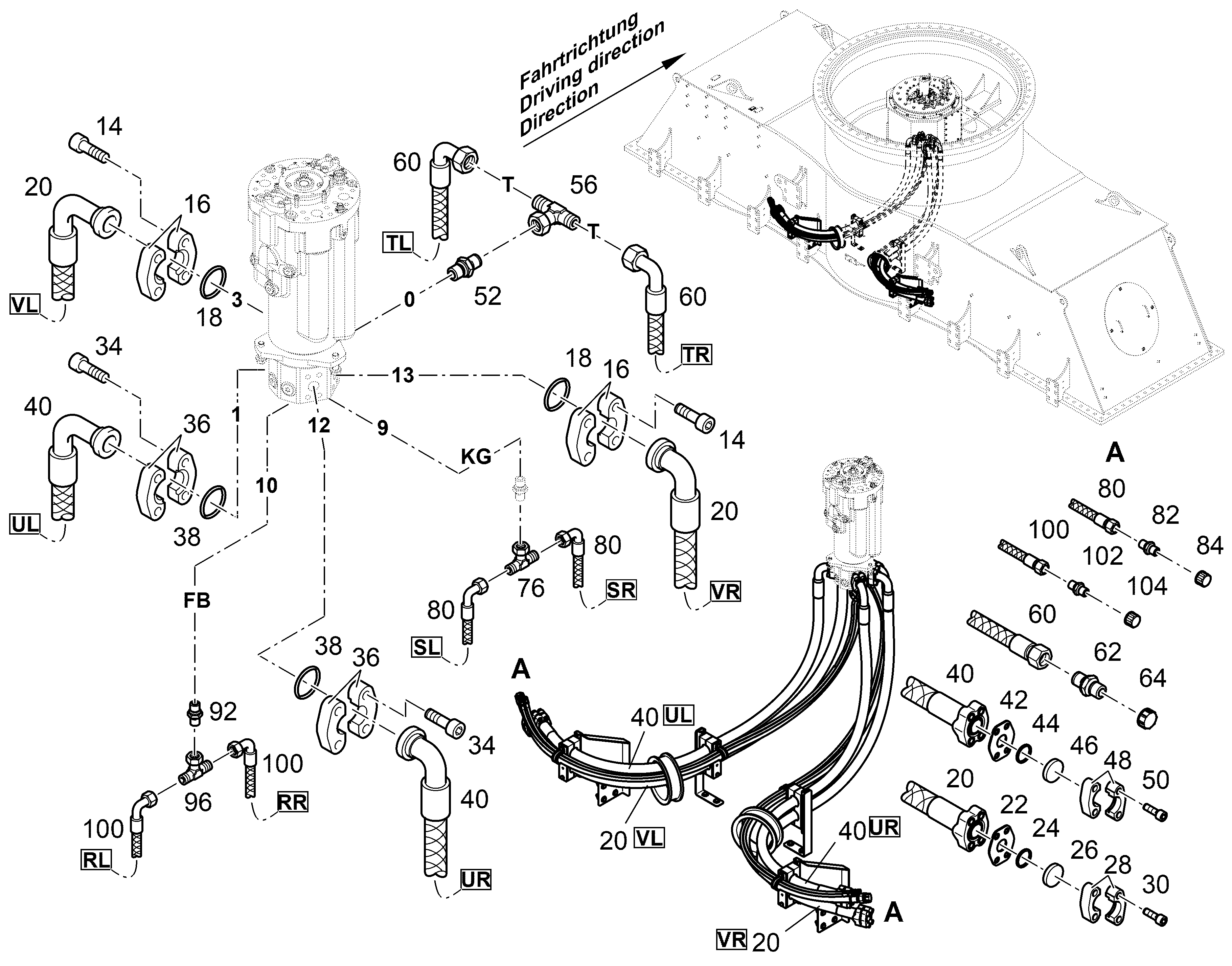 ШЛАНГ 25X2850 10424335 LIEBHERR