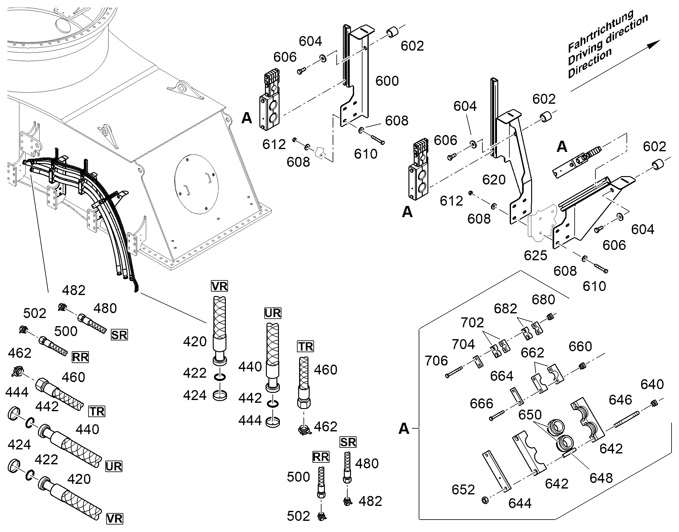 УДЕРЖИВАЮЩАЯ КОНСОЛЬ 12592576 LIEBHERR