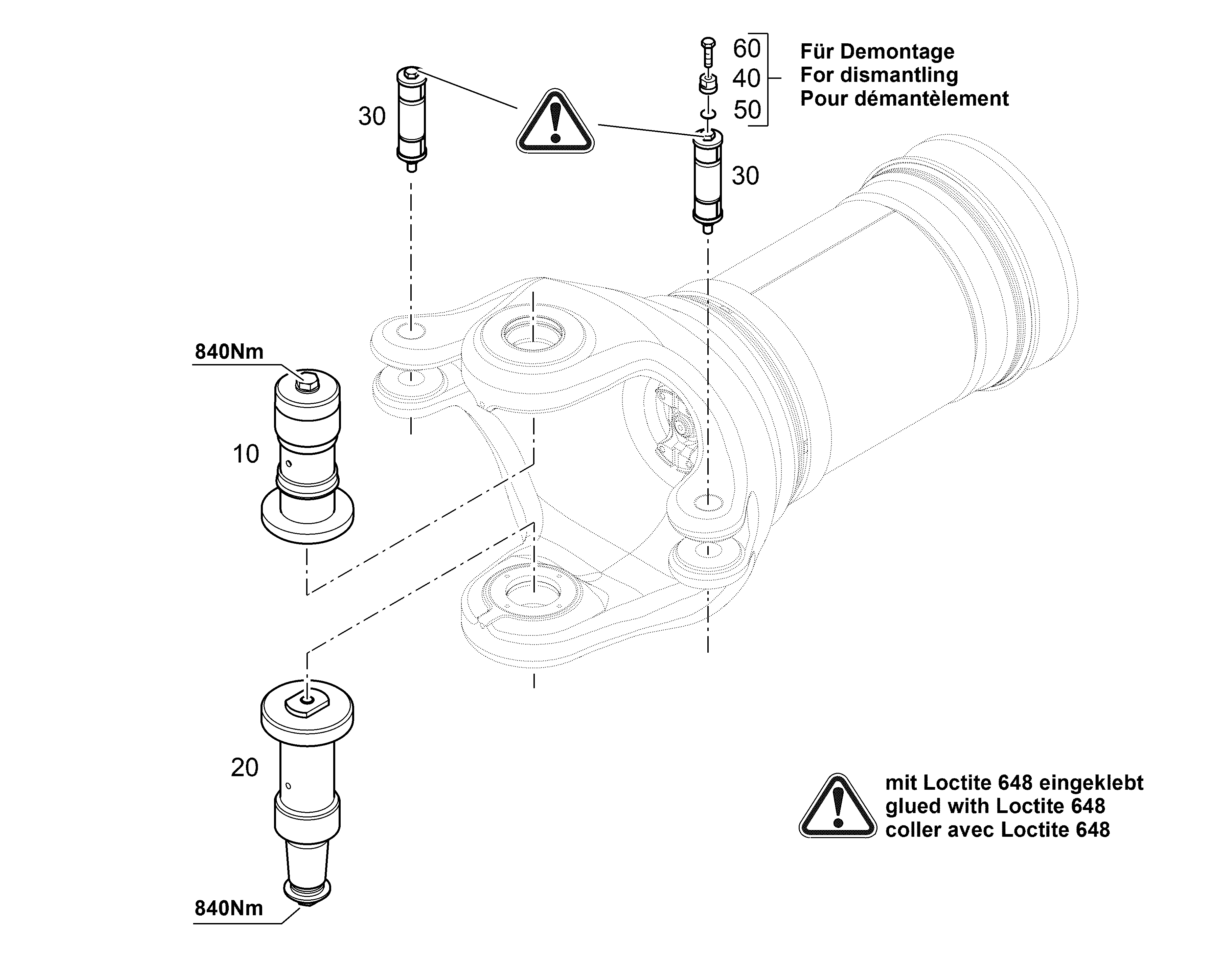 PASSFIX-БОЛТЫ 50X230X150 12830633 LIEBHERR