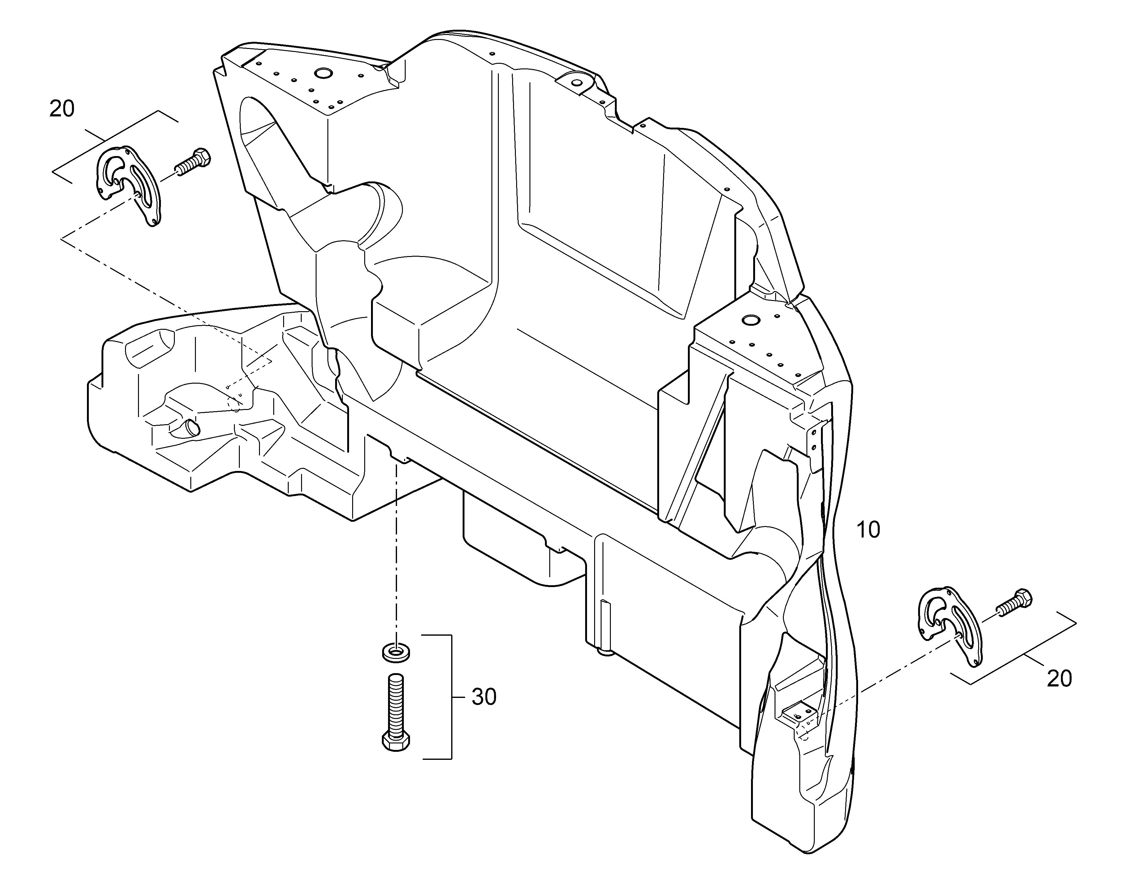 МОНТАЖНЫЕ ЧАСТИ БАЛЛАСТА 12862981 LIEBHERR