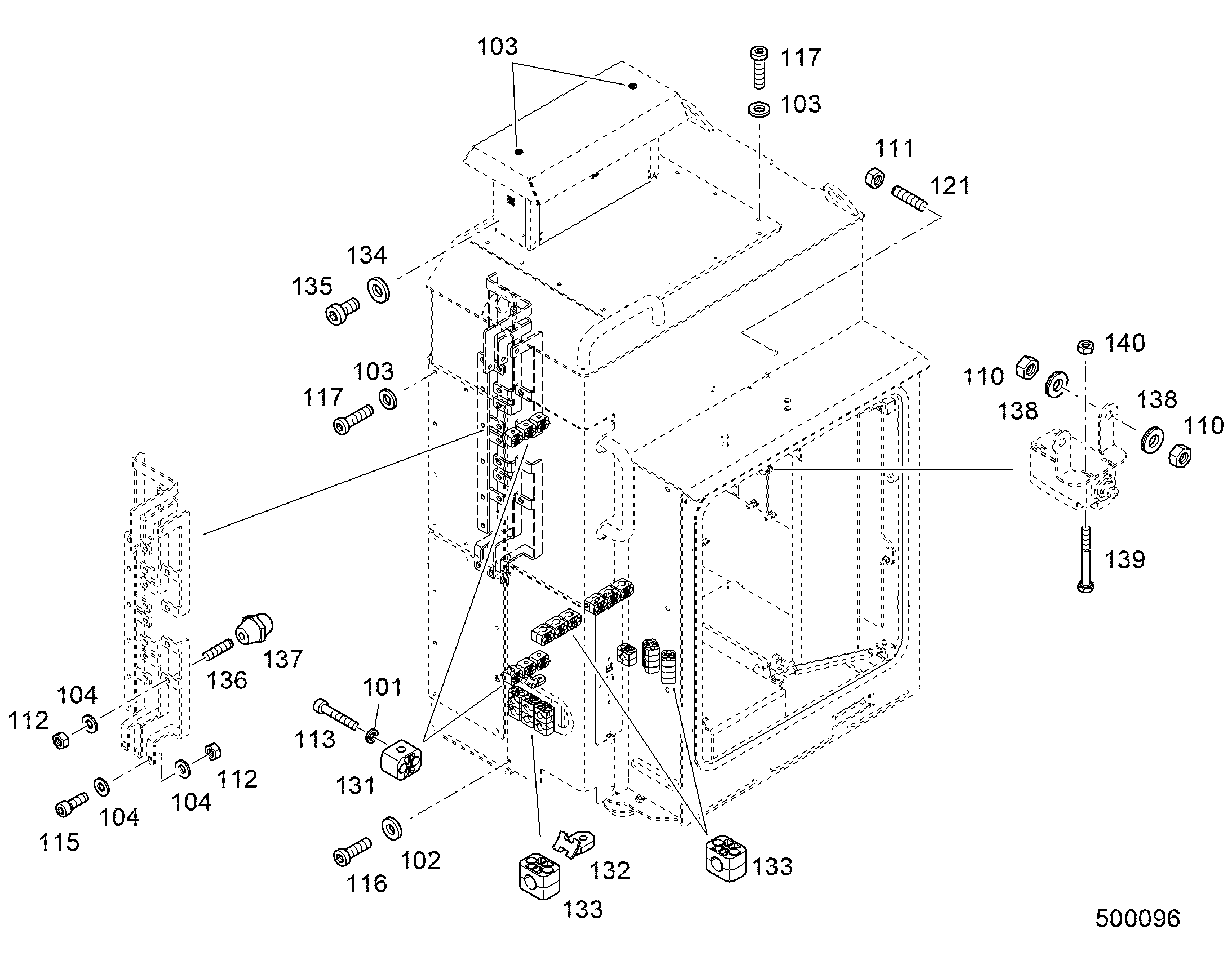 КЛЕММА ПОЛОВИННАЯ DIN 3015 1a 10 G 10 PAH 10196860 LIEBHERR