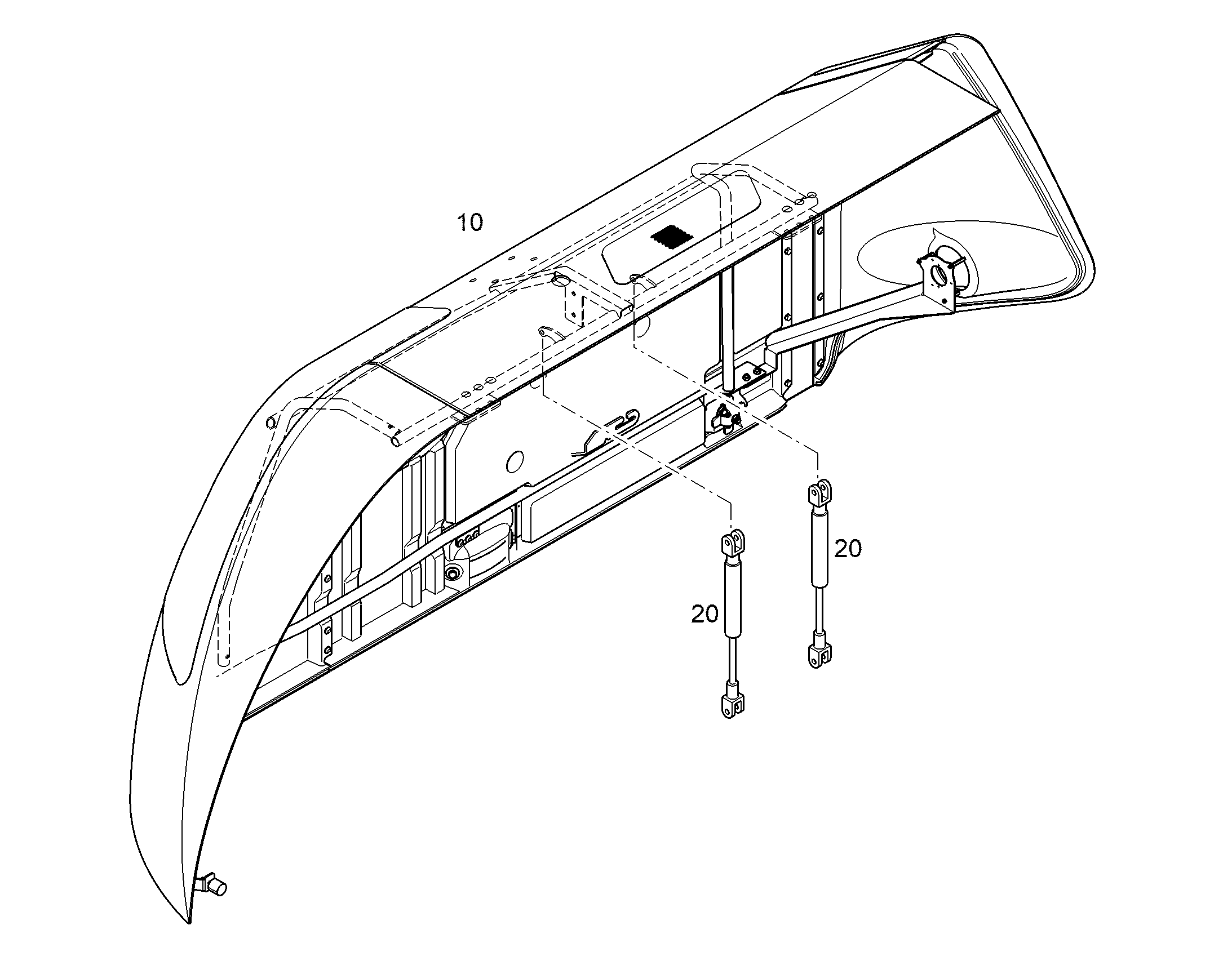КАПОТ ДВИГАТЕЛЯ 12869535 LIEBHERR