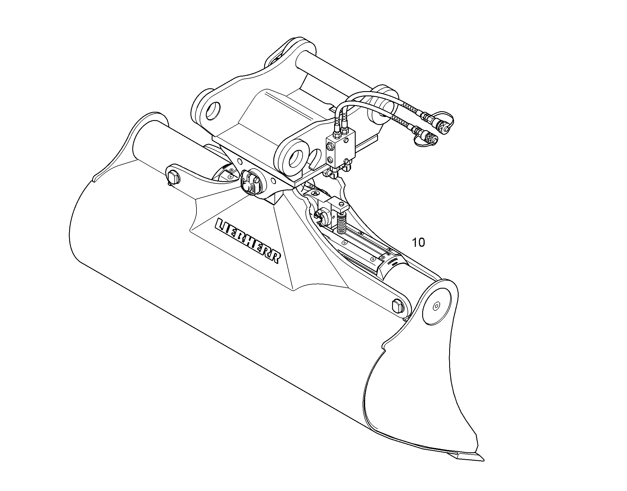 KОВШ ПОВОРОТНЫЙ 1400mm 0,4m³ 12867334 LIEBHERR